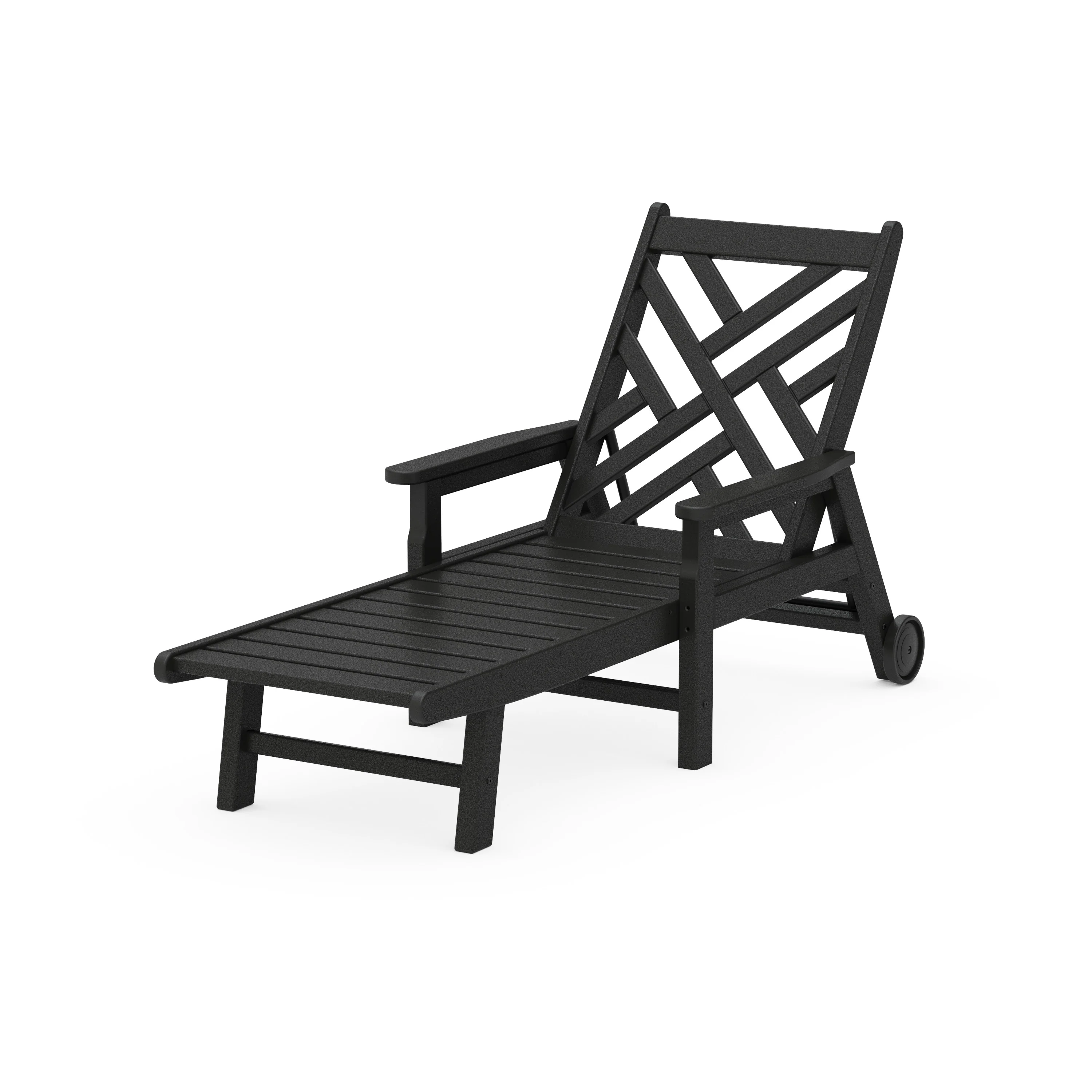 Chippendale Chaise with Arms and Wheels - Image 15