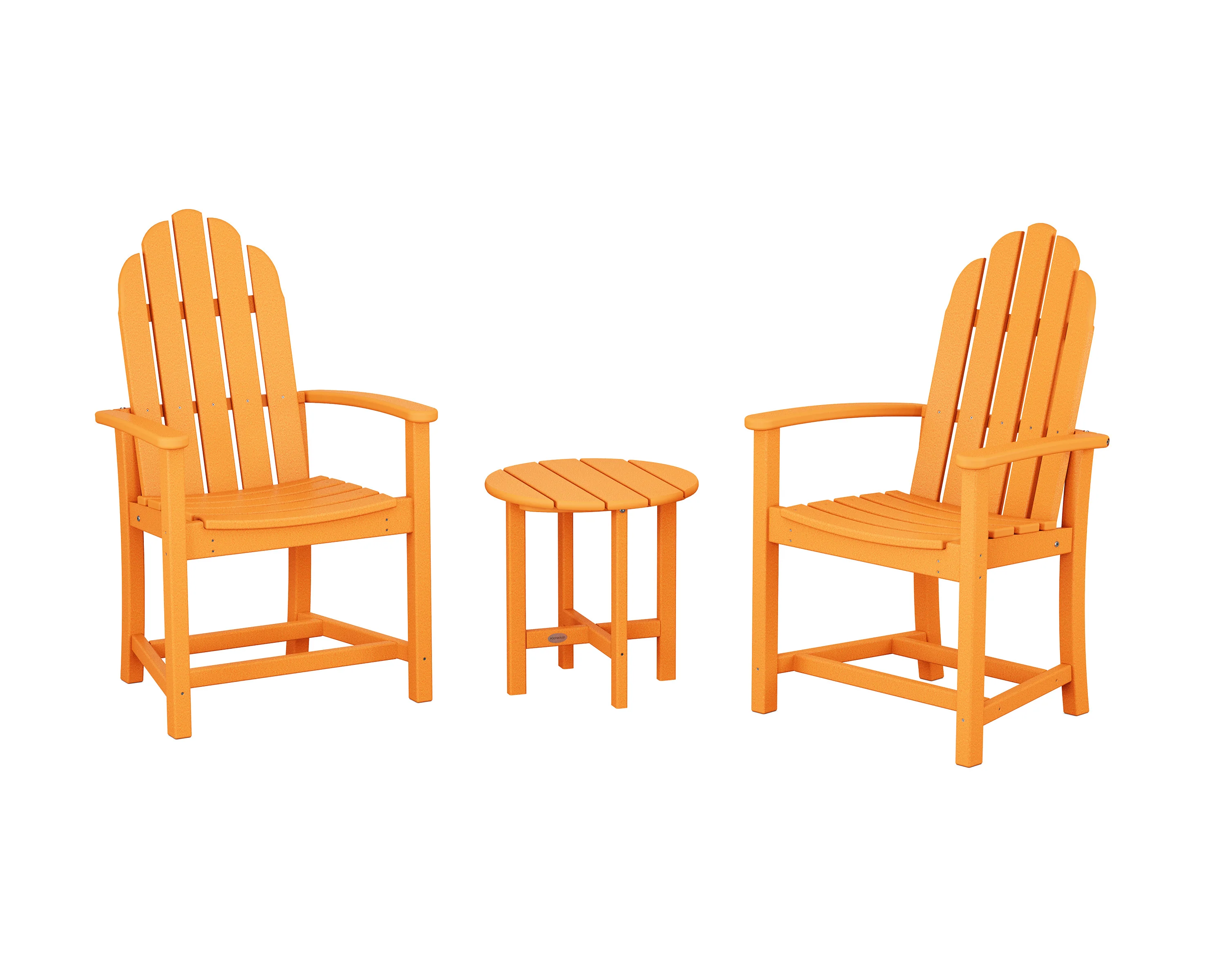 Classic 3-Piece Upright Adirondack Chair Set - Image 6