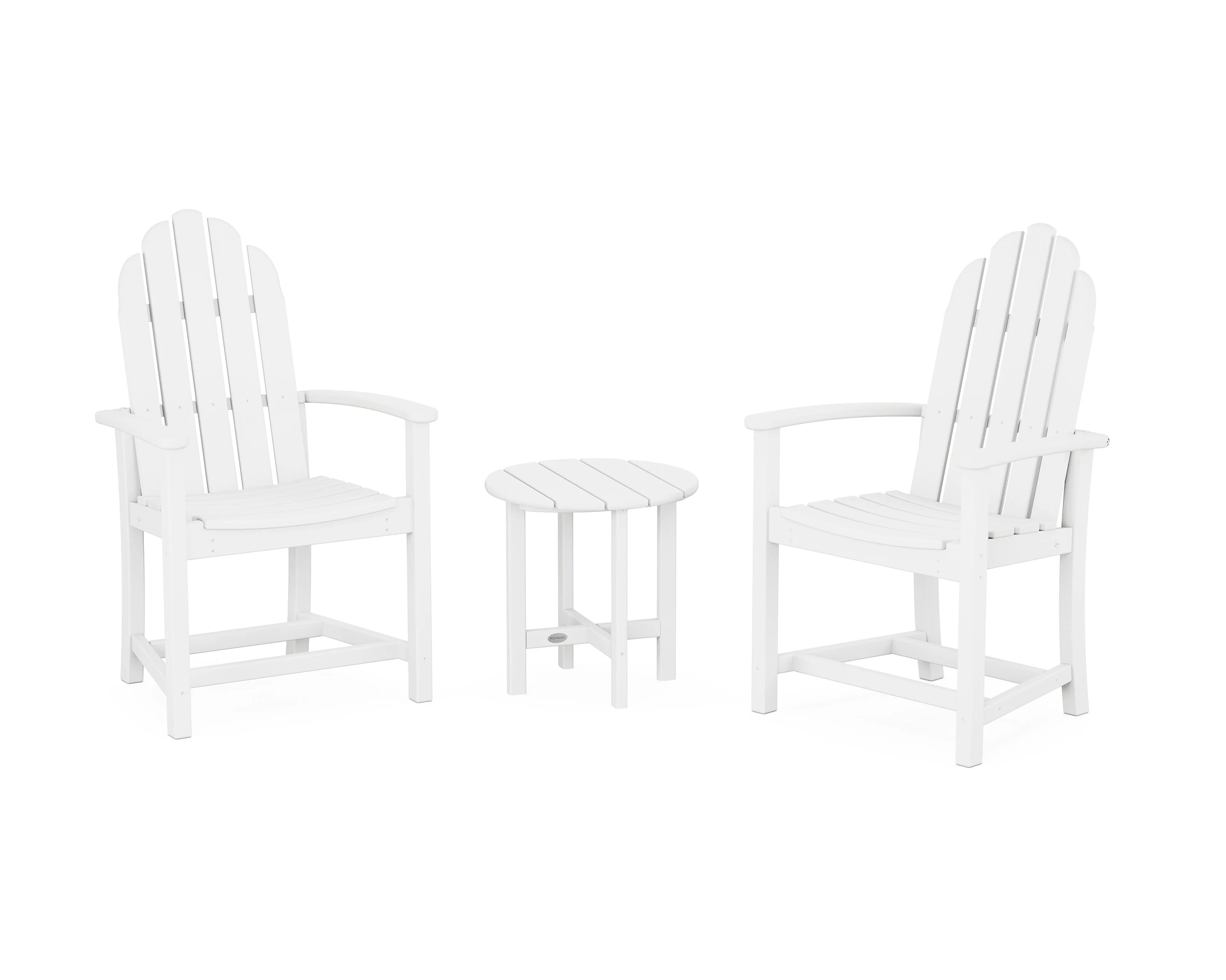 Classic 3-Piece Upright Adirondack Chair Set - Image 8