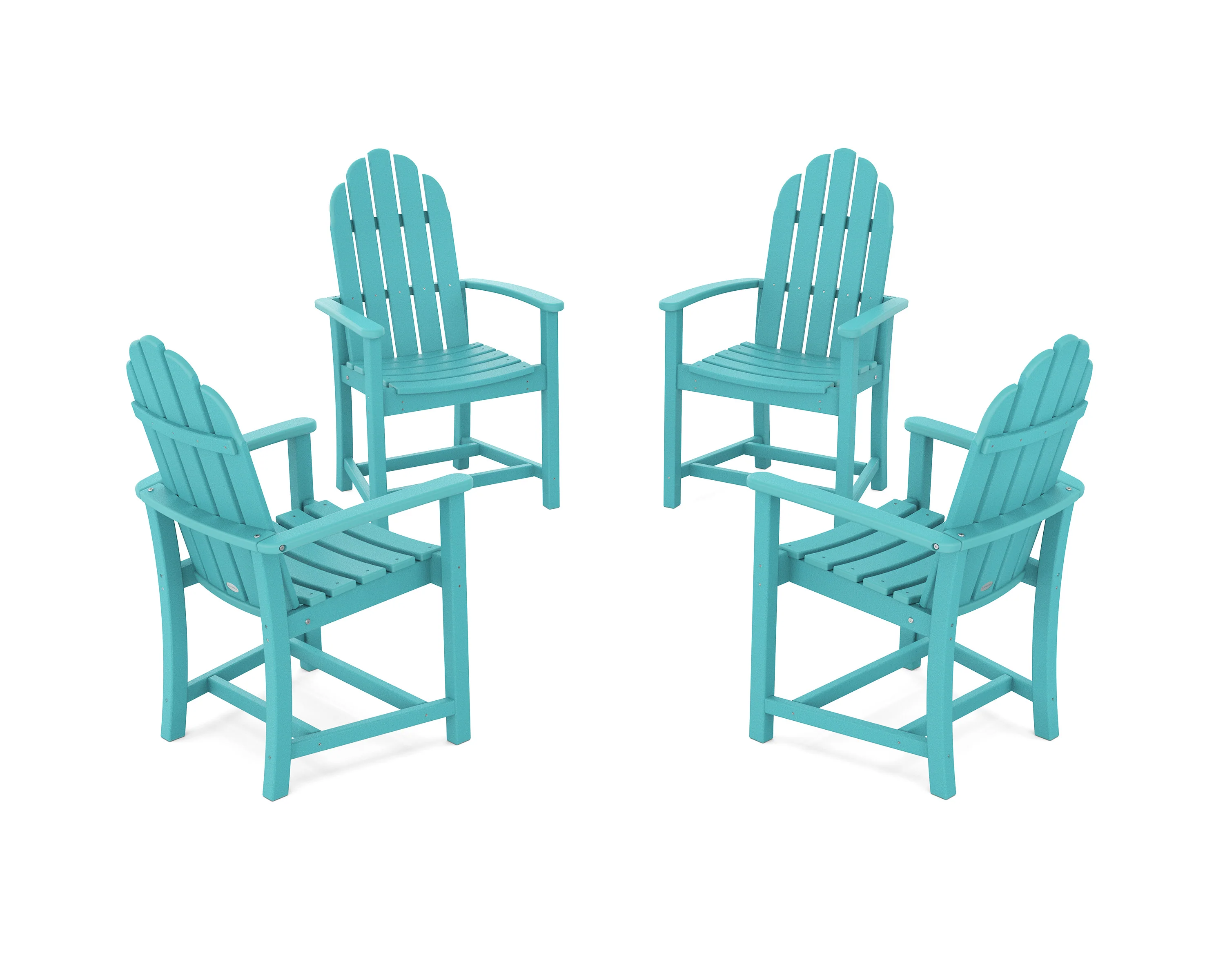 Classic 4-Piece Upright Adirondack Conversation Set - Image 11