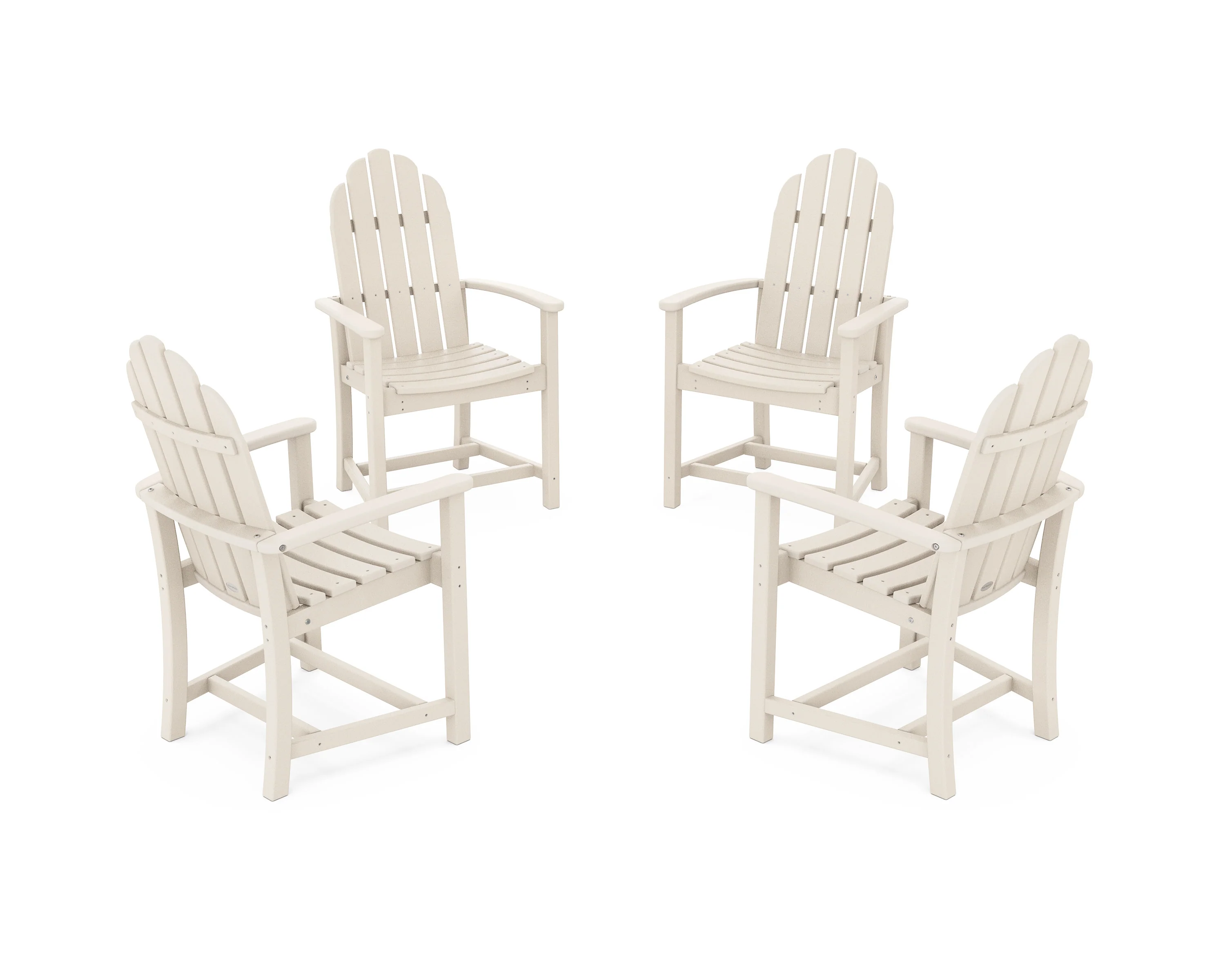 Classic 4-Piece Upright Adirondack Conversation Set - Image 12