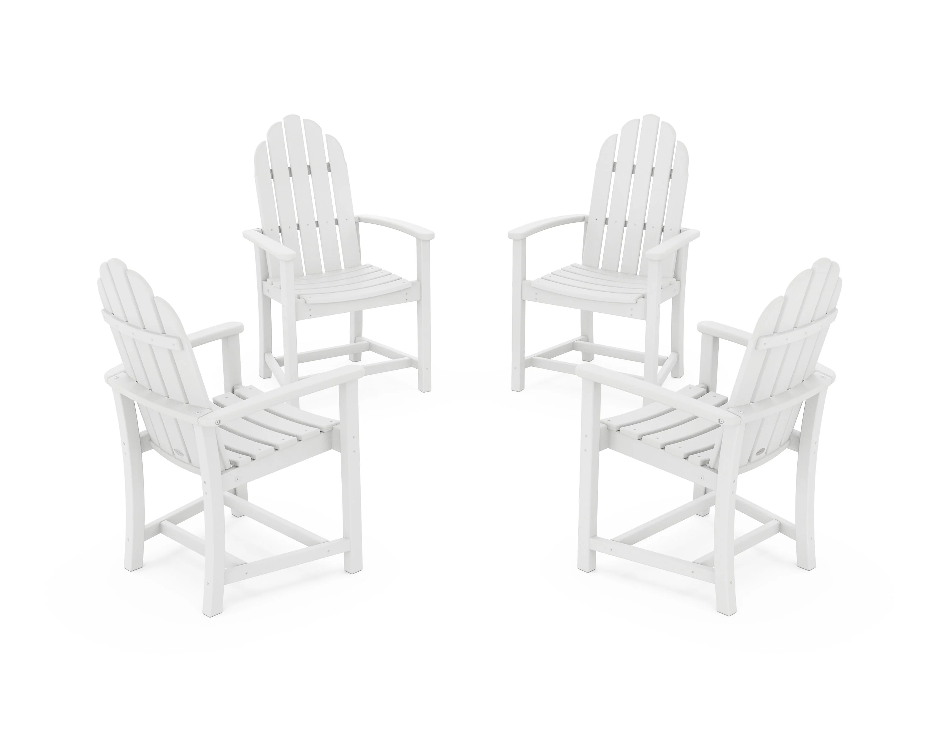 Classic 4-Piece Upright Adirondack Conversation Set - Image 14