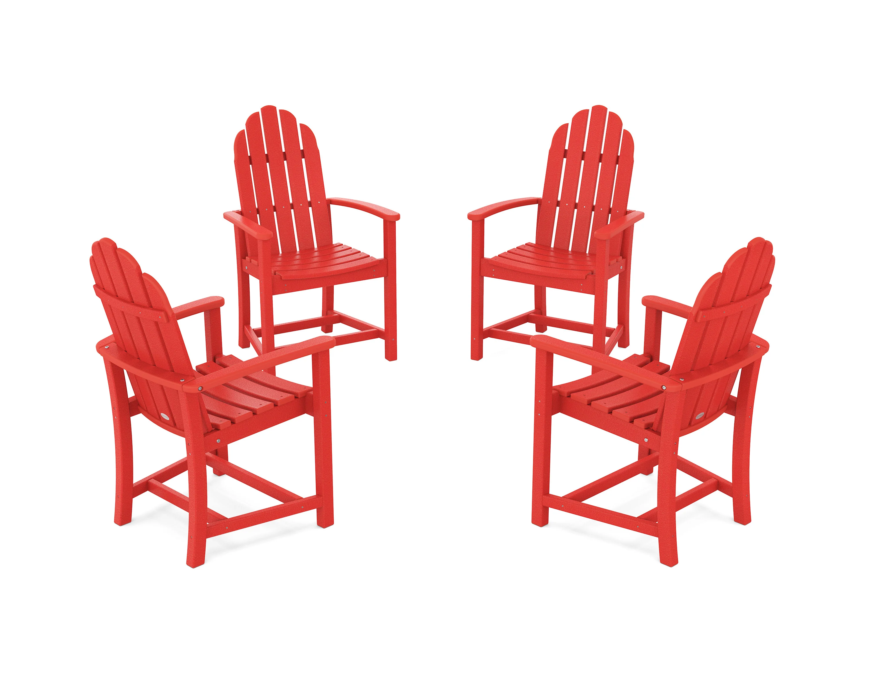 Classic 4-Piece Upright Adirondack Conversation Set - Image 5