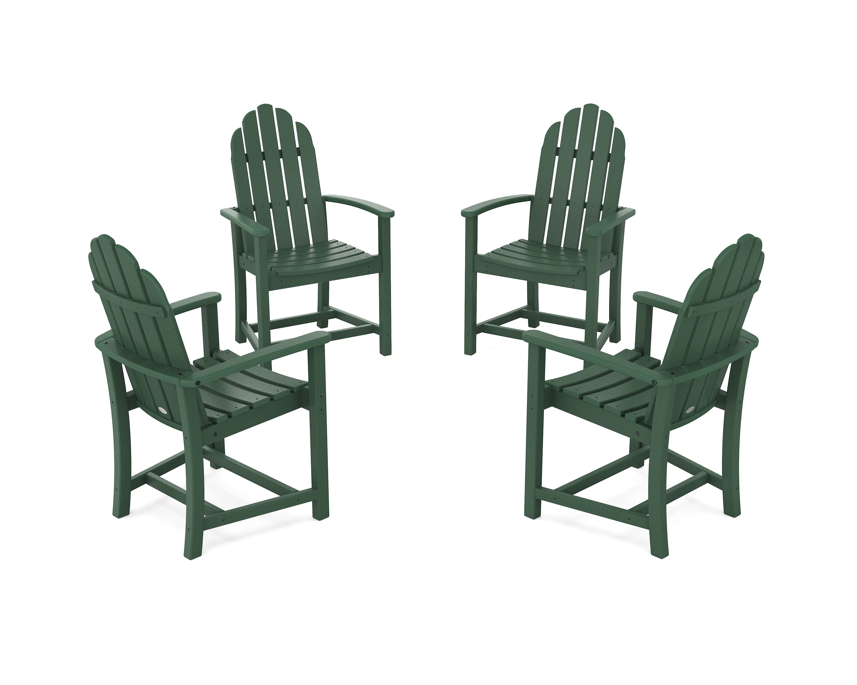 Classic 4-Piece Upright Adirondack Conversation Set - Image 7