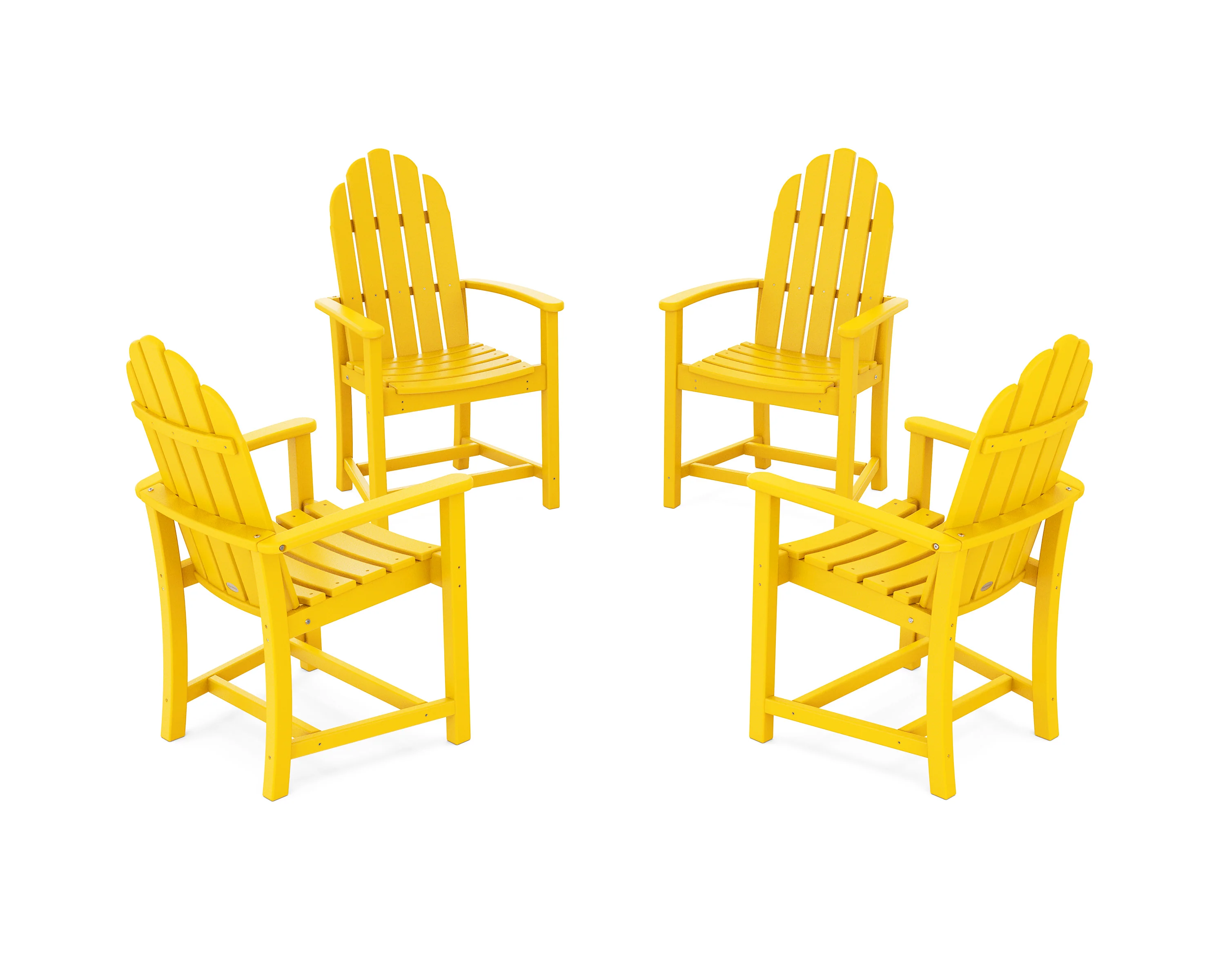 Classic 4-Piece Upright Adirondack Conversation Set - Image 9