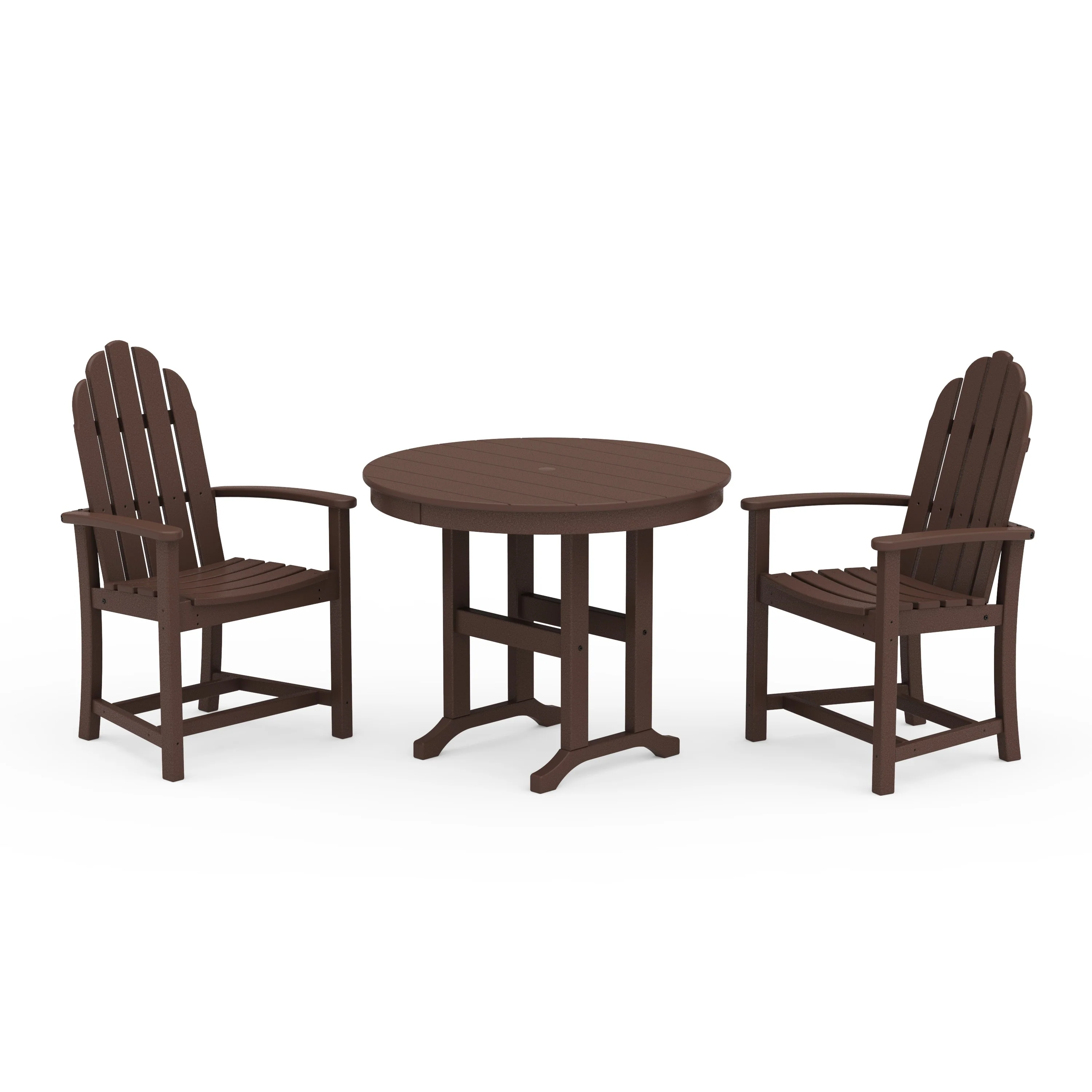 Classic Adirondack 3-Piece Round Dining Set - Image 10