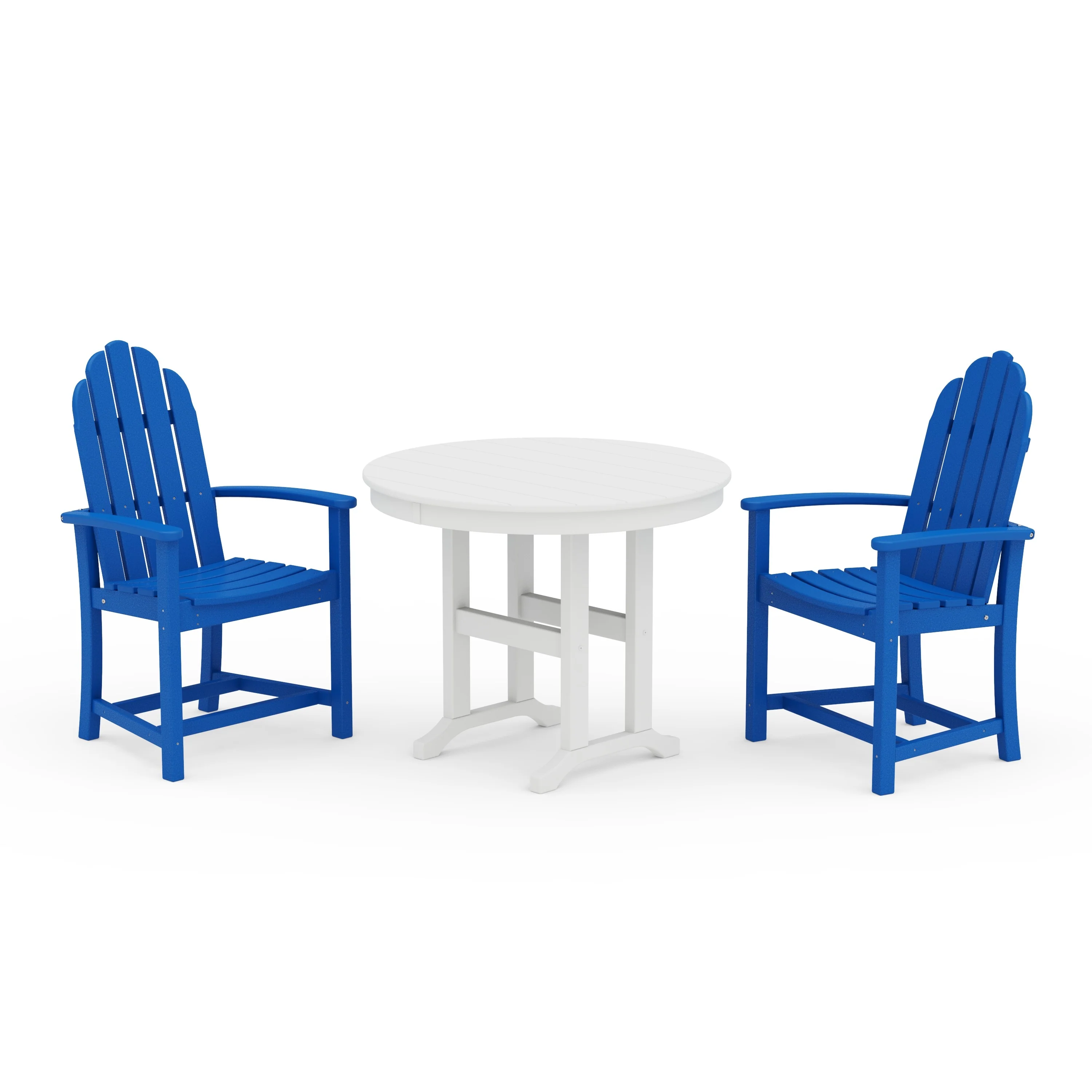 Classic Adirondack 3-Piece Round Dining Set - Image 12
