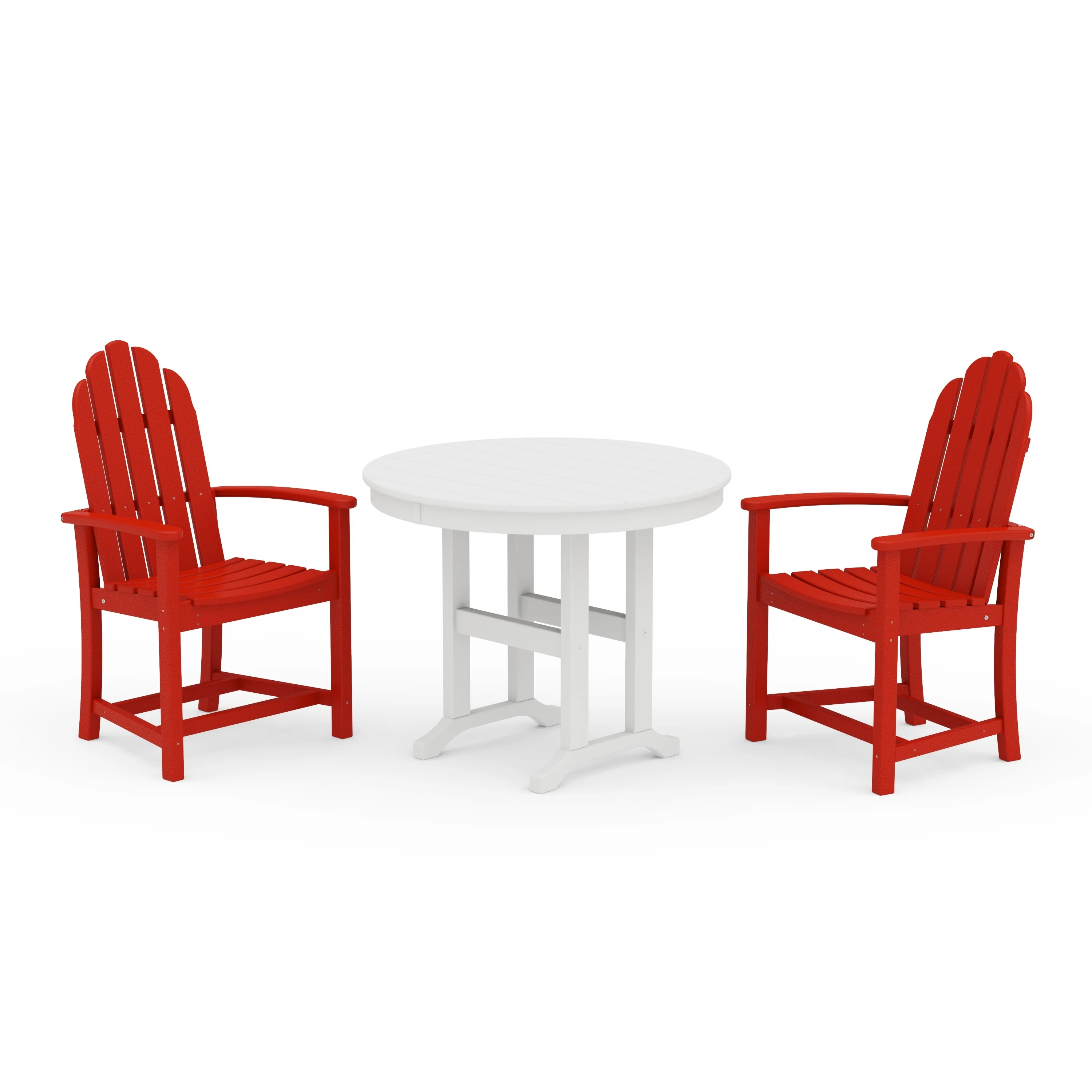 Classic Adirondack 3-Piece Round Dining Set - Image 14