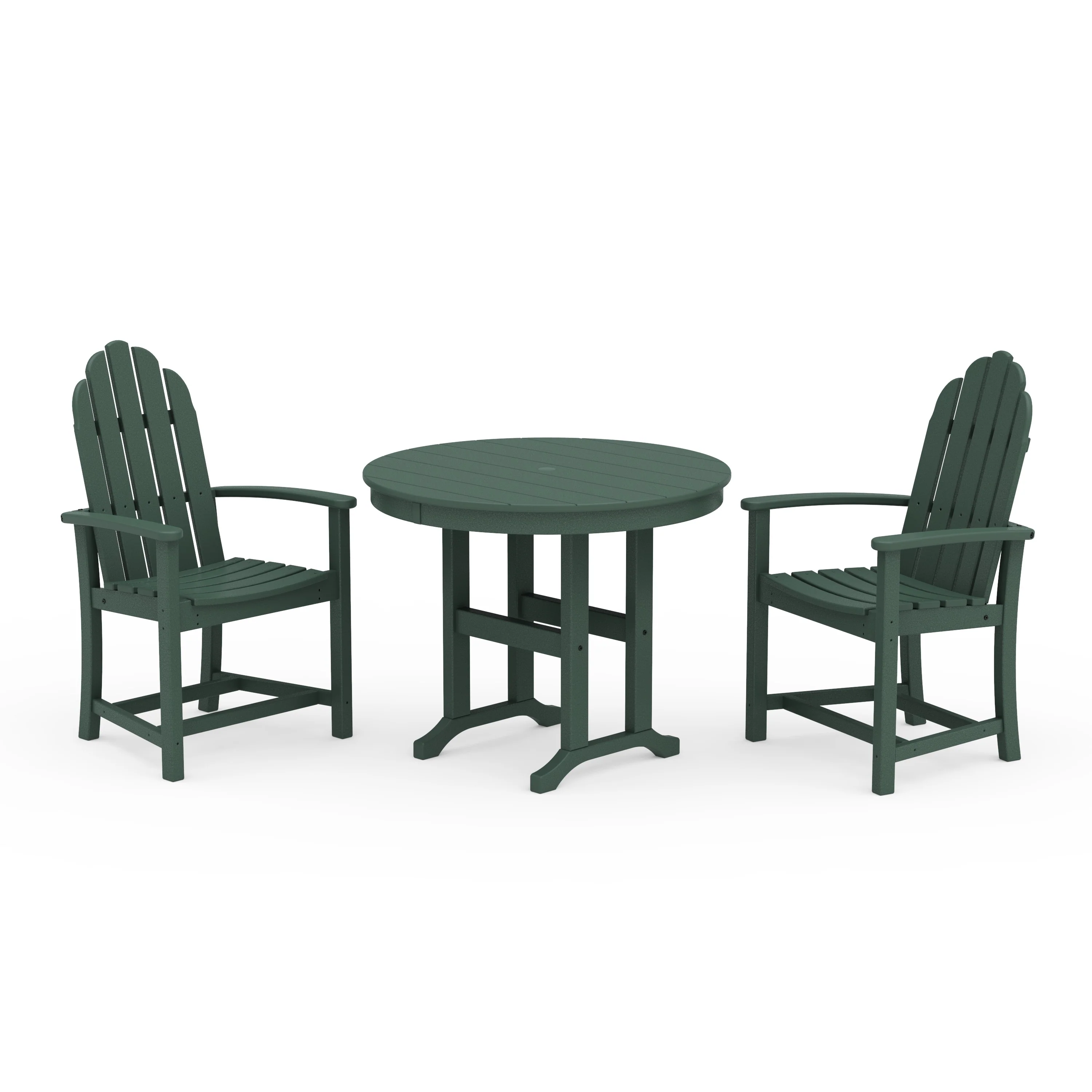 Classic Adirondack 3-Piece Round Dining Set - Image 5