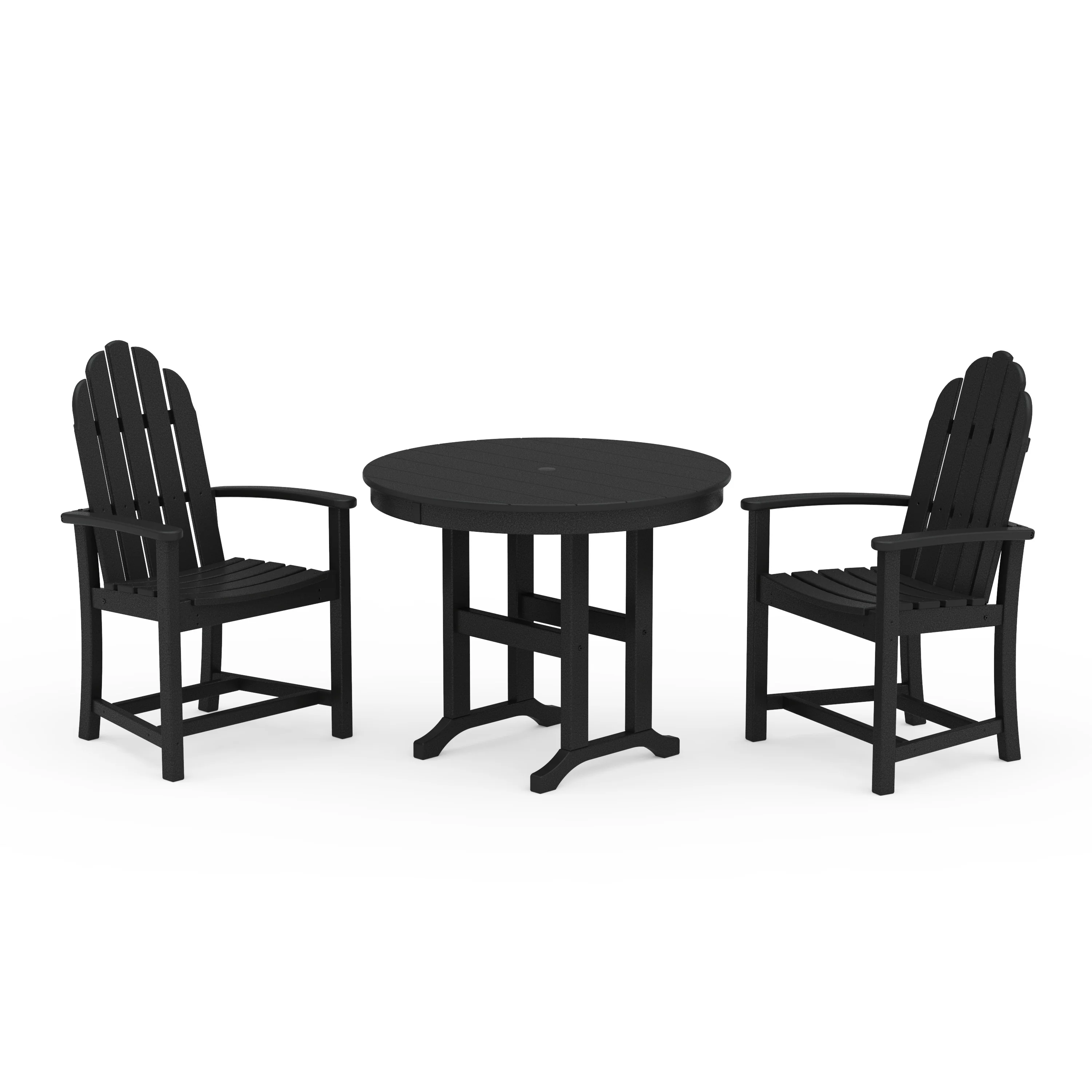 Classic Adirondack 3-Piece Round Dining Set - Image 7