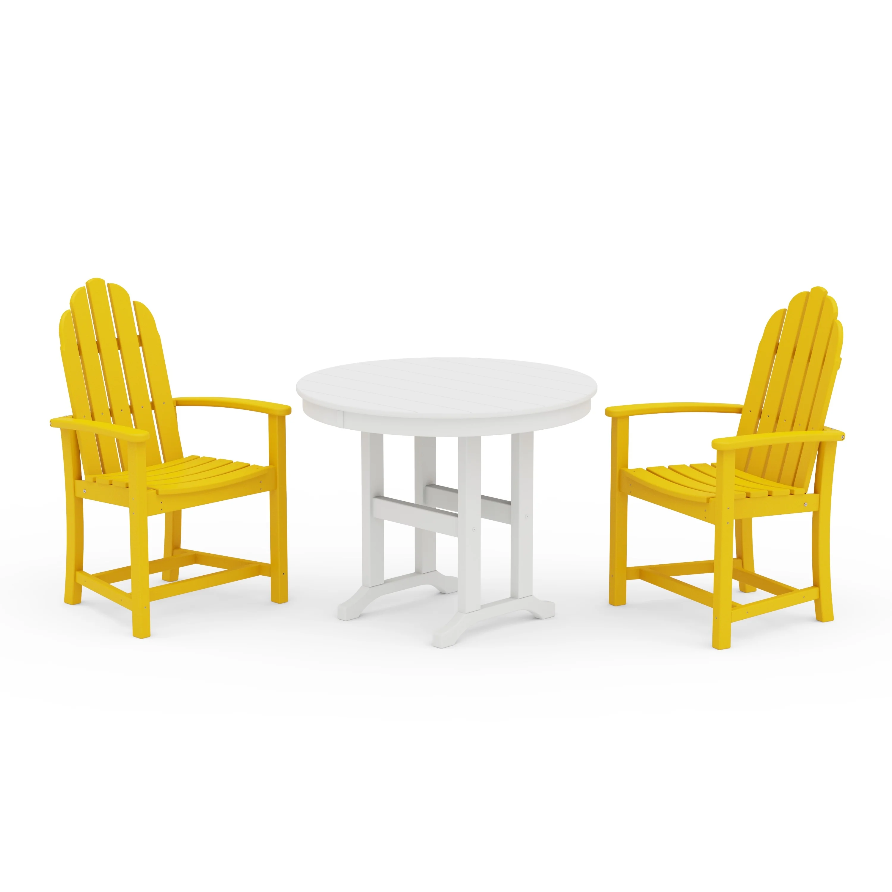 Classic Adirondack 3-Piece Round Dining Set - Image 8