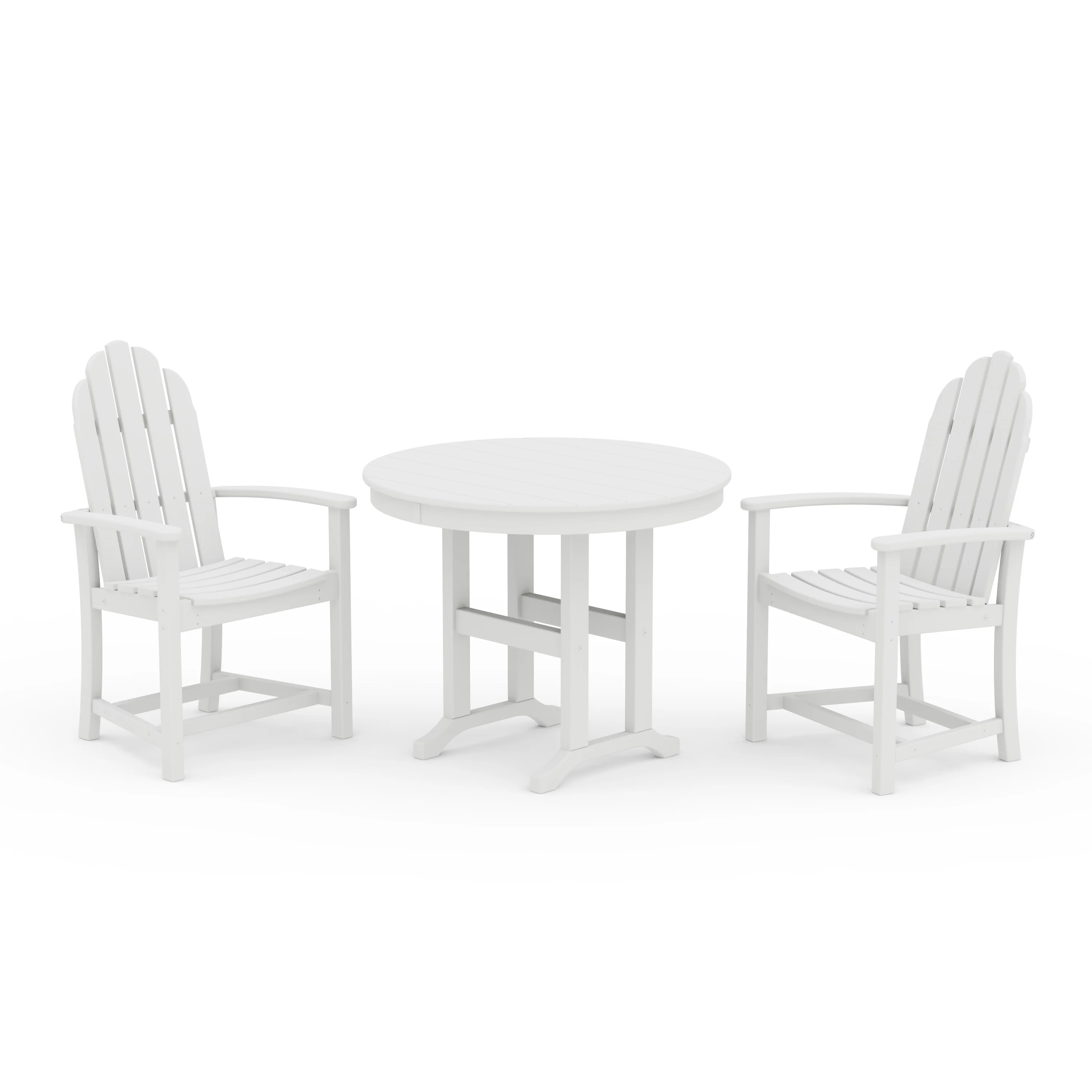 Classic Adirondack 3-Piece Round Dining Set - Image 9