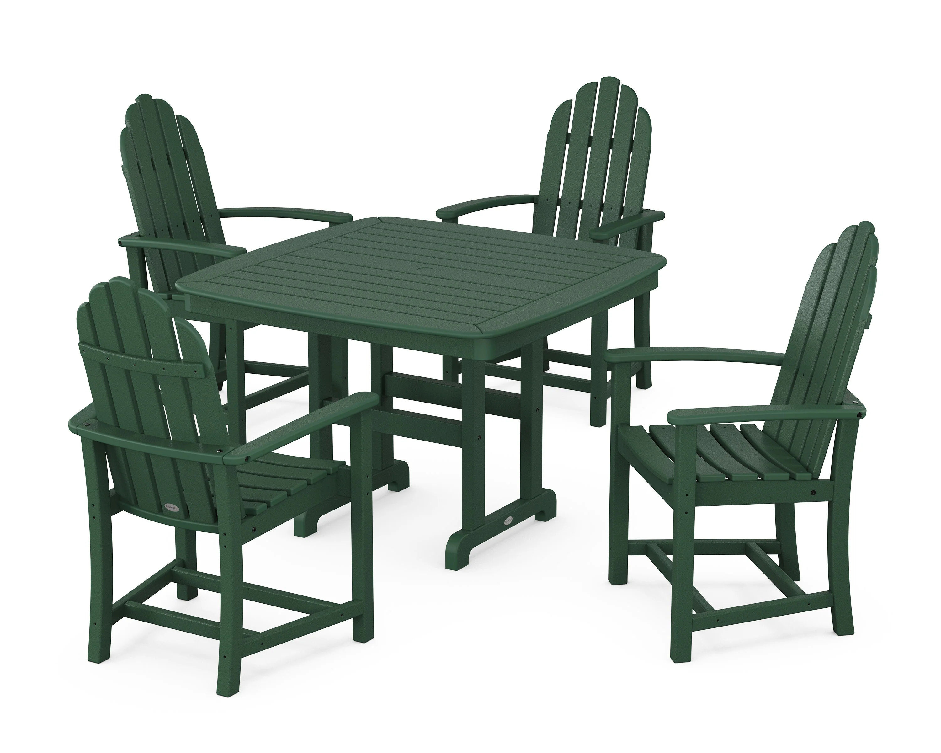 Classic Adirondack 5-Piece Dining Set with Trestle Legs - Image 10