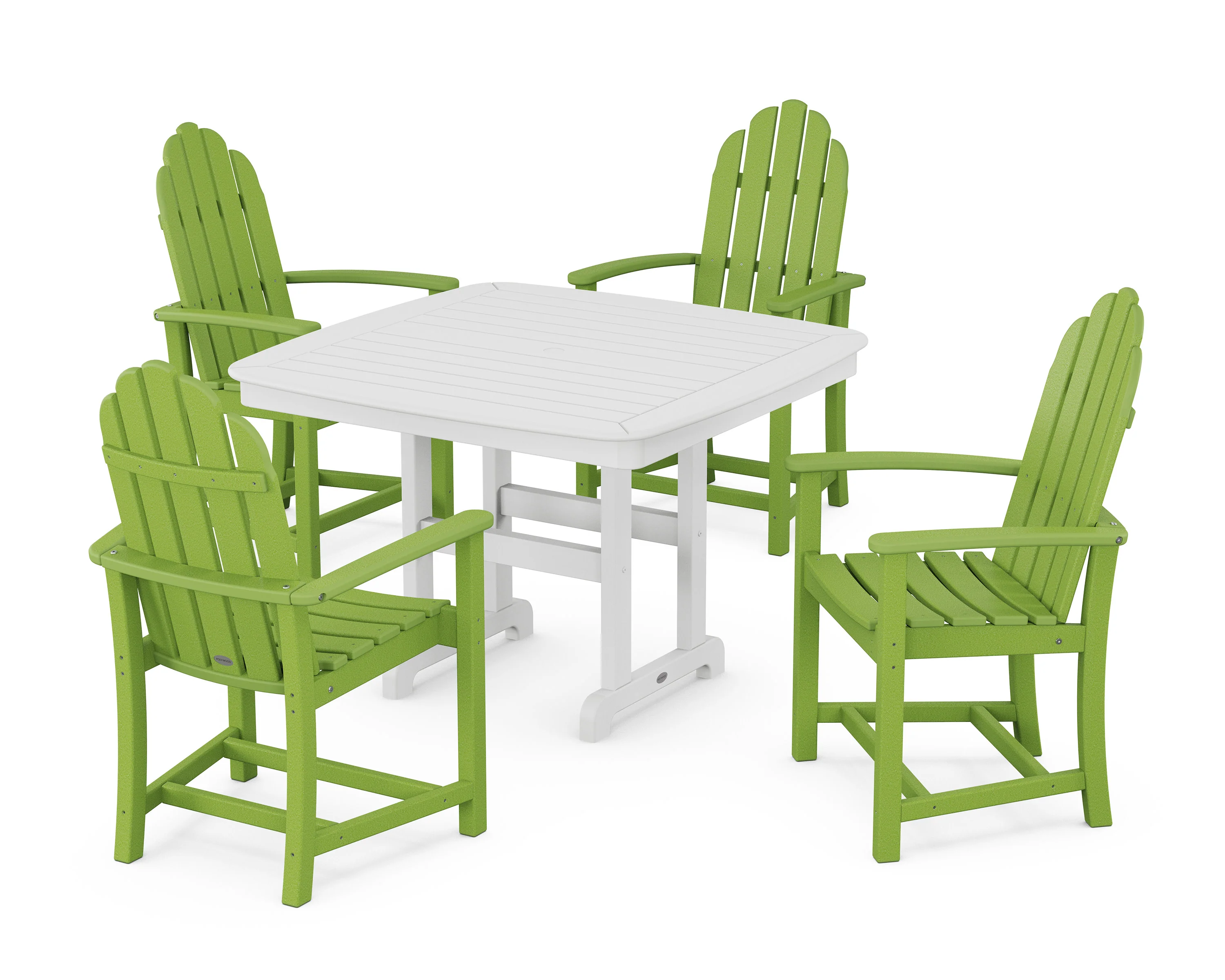 Classic Adirondack 5-Piece Dining Set with Trestle Legs - Image 11