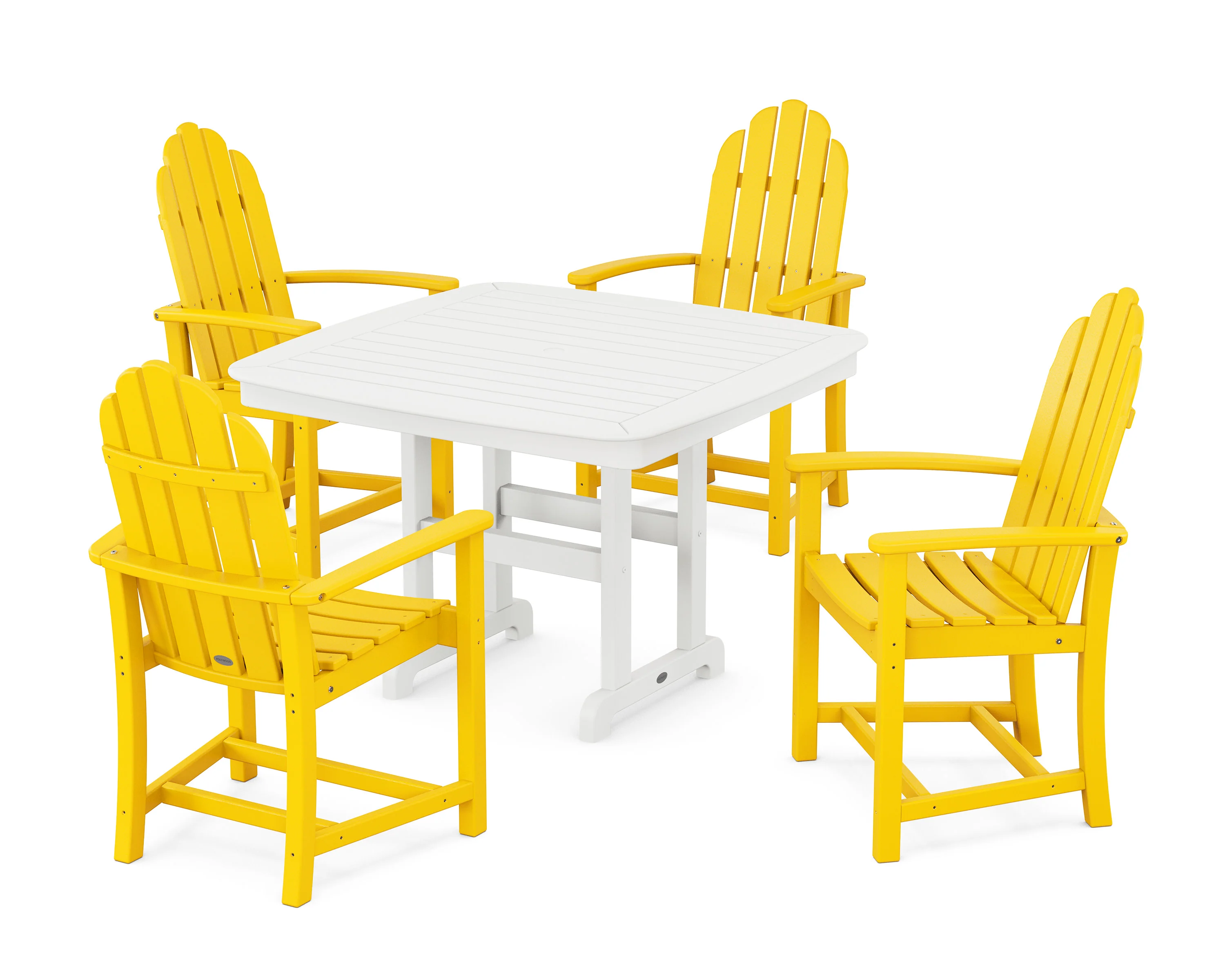 Classic Adirondack 5-Piece Dining Set with Trestle Legs - Image 12
