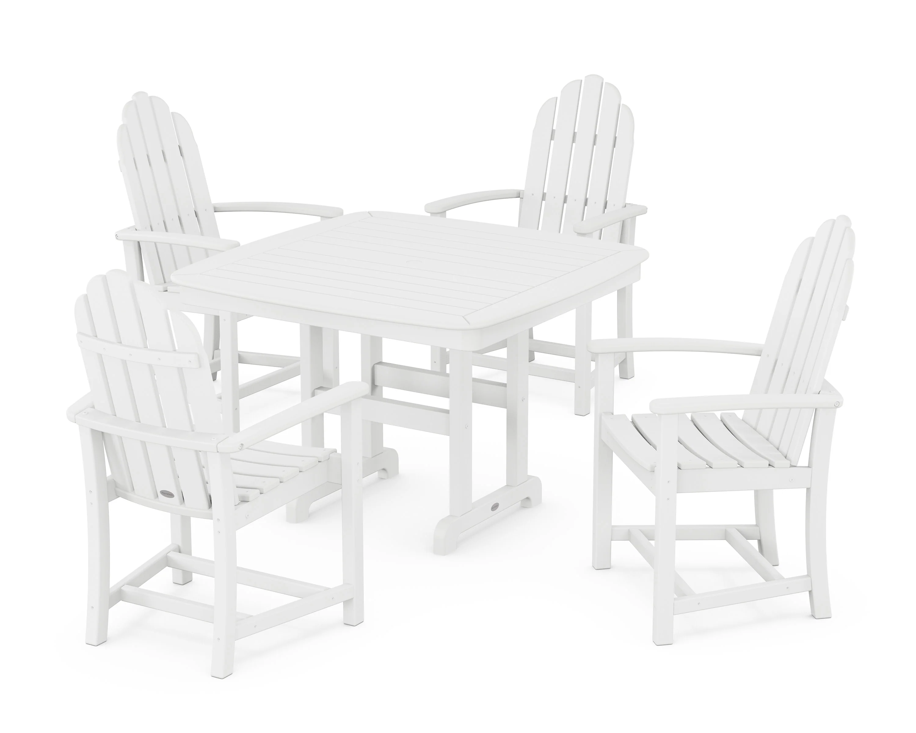 Classic Adirondack 5-Piece Dining Set with Trestle Legs - Image 13