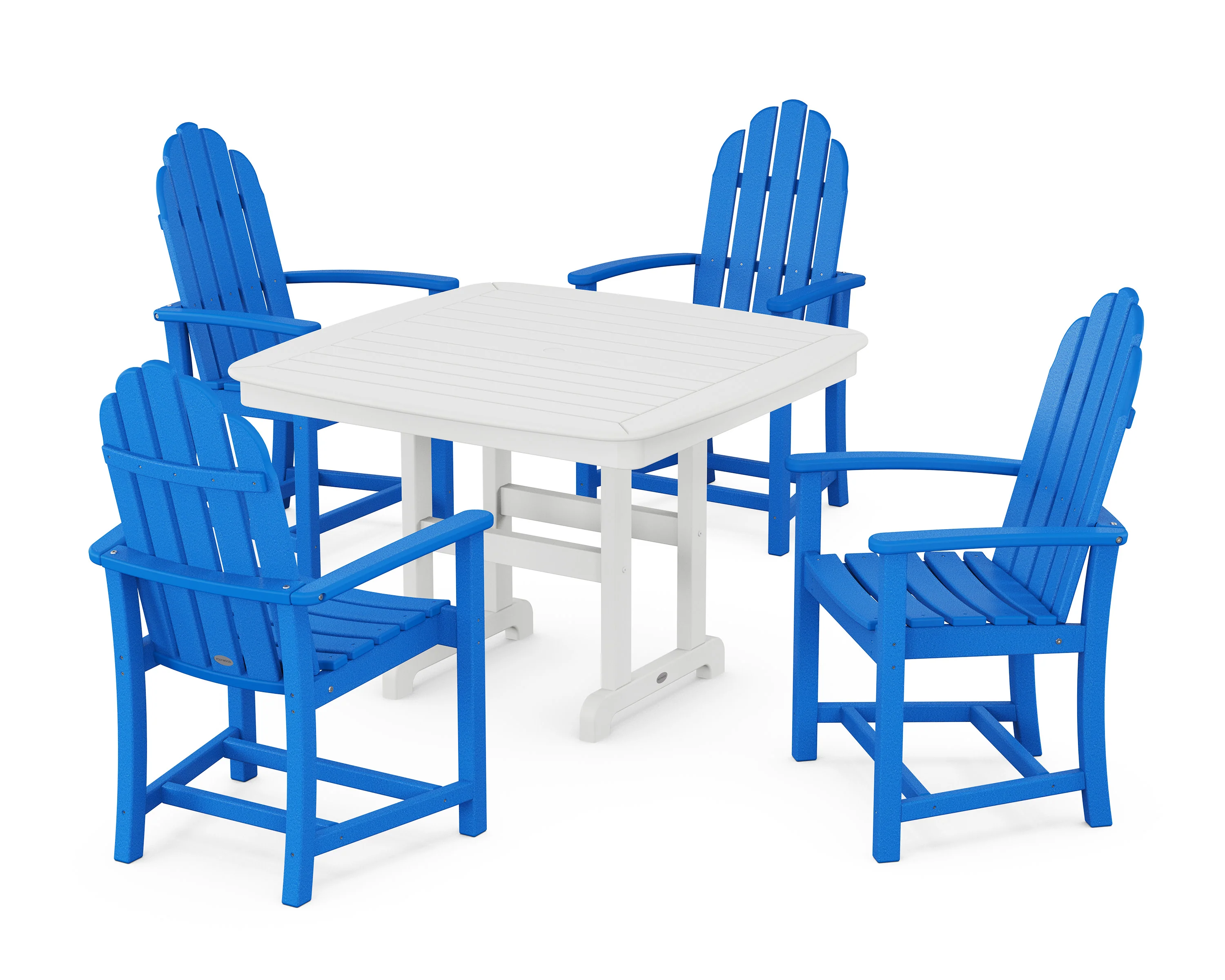 Classic Adirondack 5-Piece Dining Set with Trestle Legs - Image 16