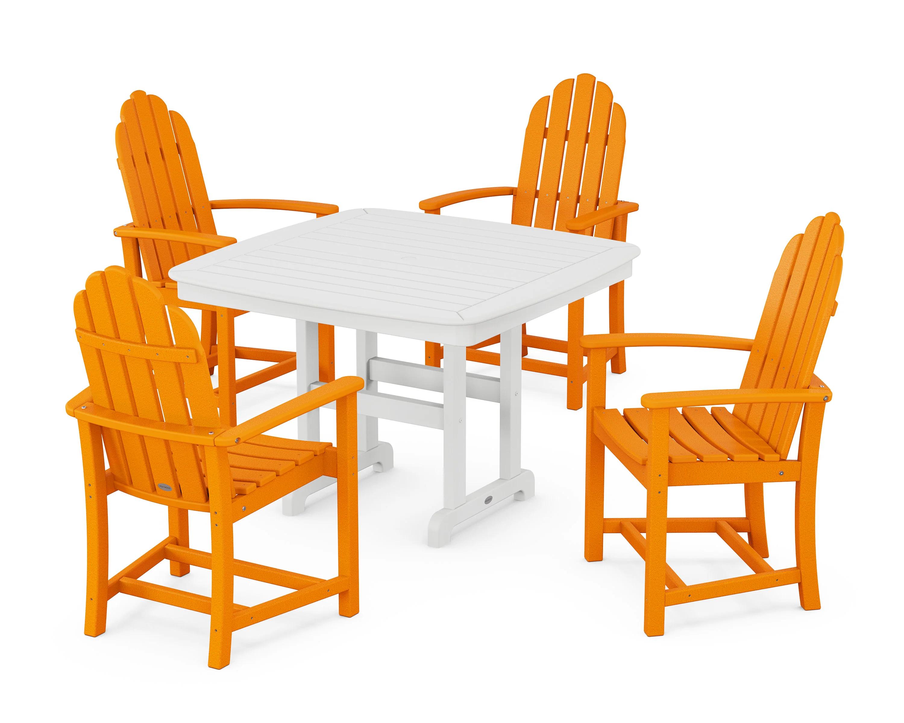 Classic Adirondack 5-Piece Dining Set with Trestle Legs - Image 4