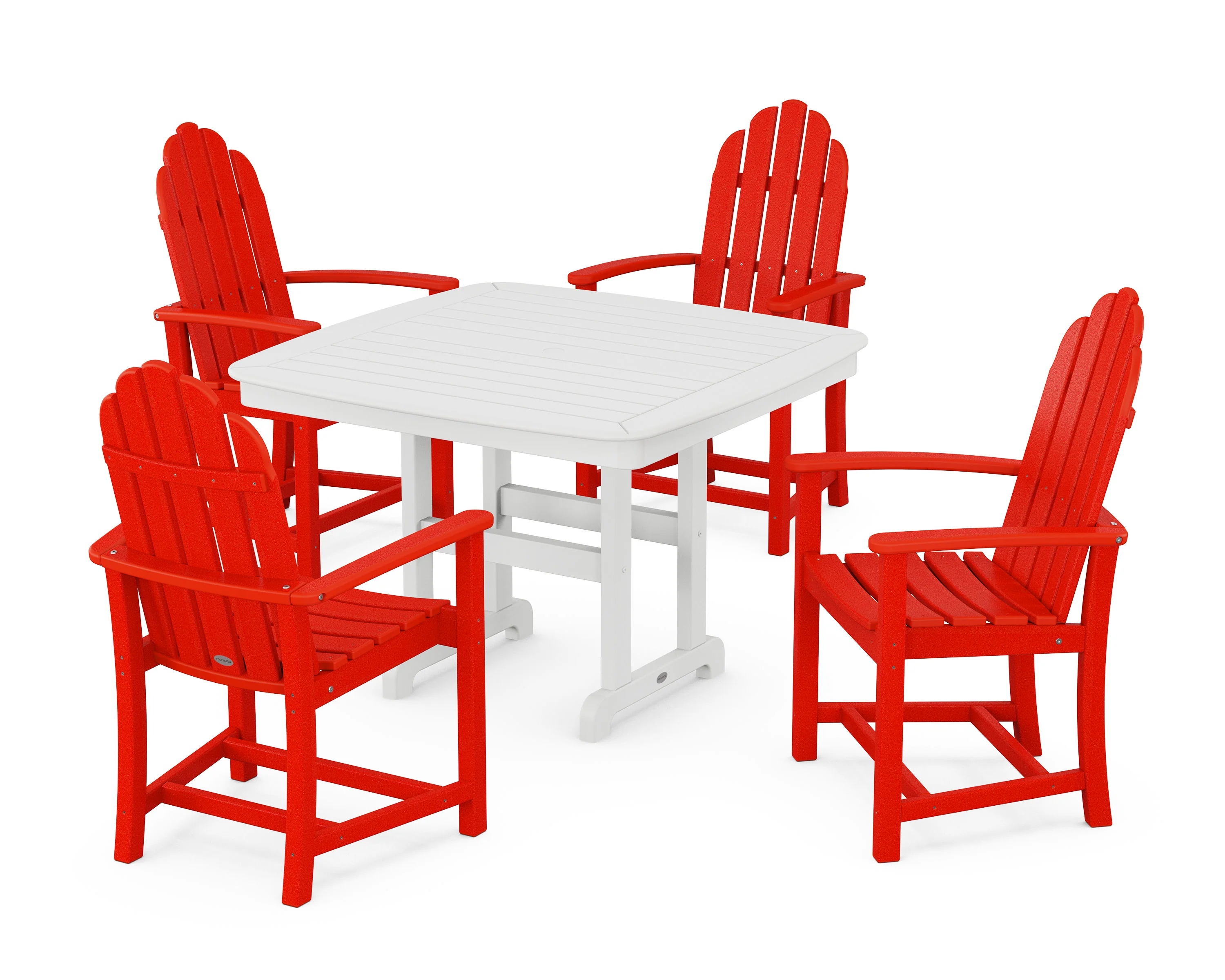 Classic Adirondack 5-Piece Dining Set with Trestle Legs - Image 5