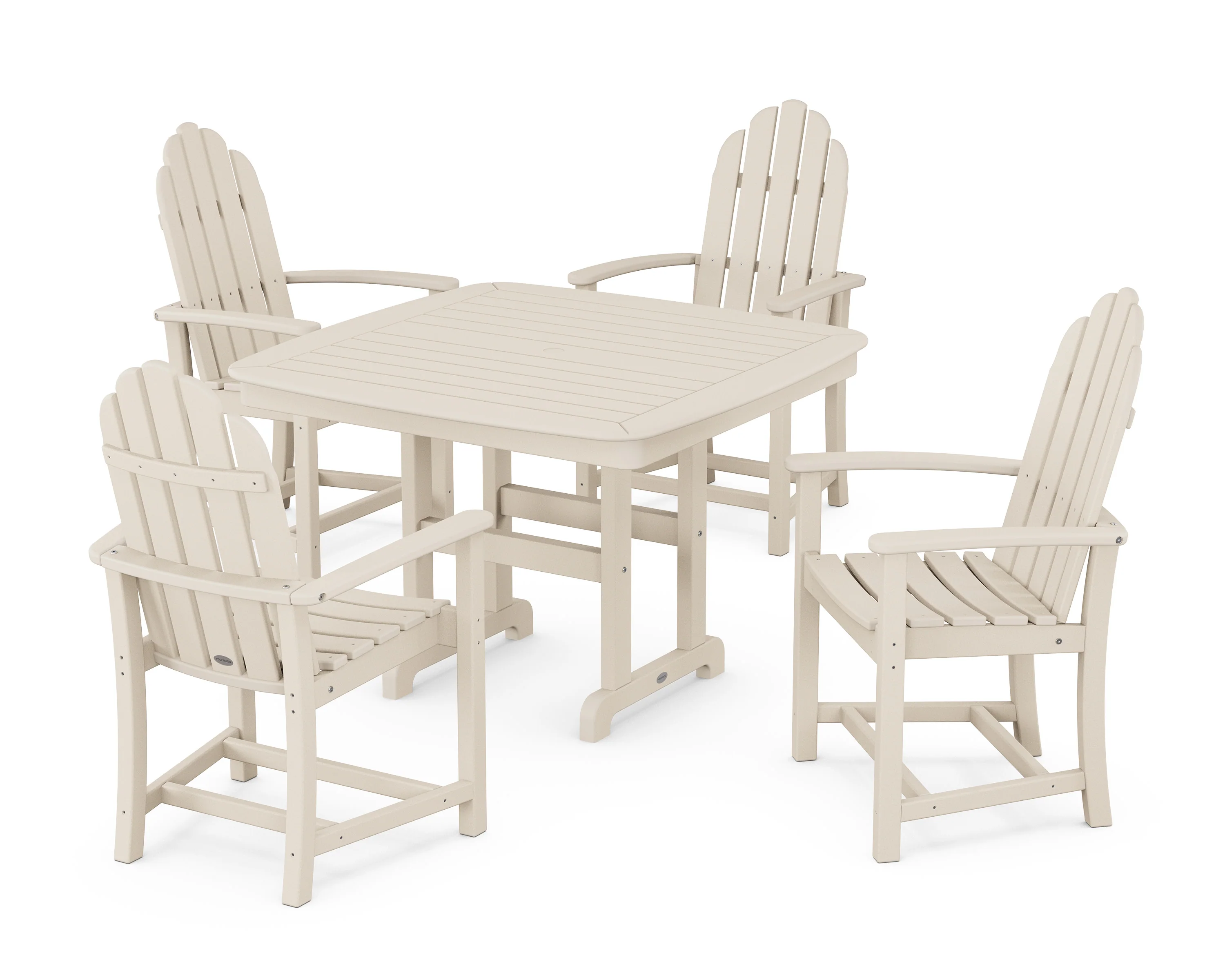 Classic Adirondack 5-Piece Dining Set with Trestle Legs - Image 9