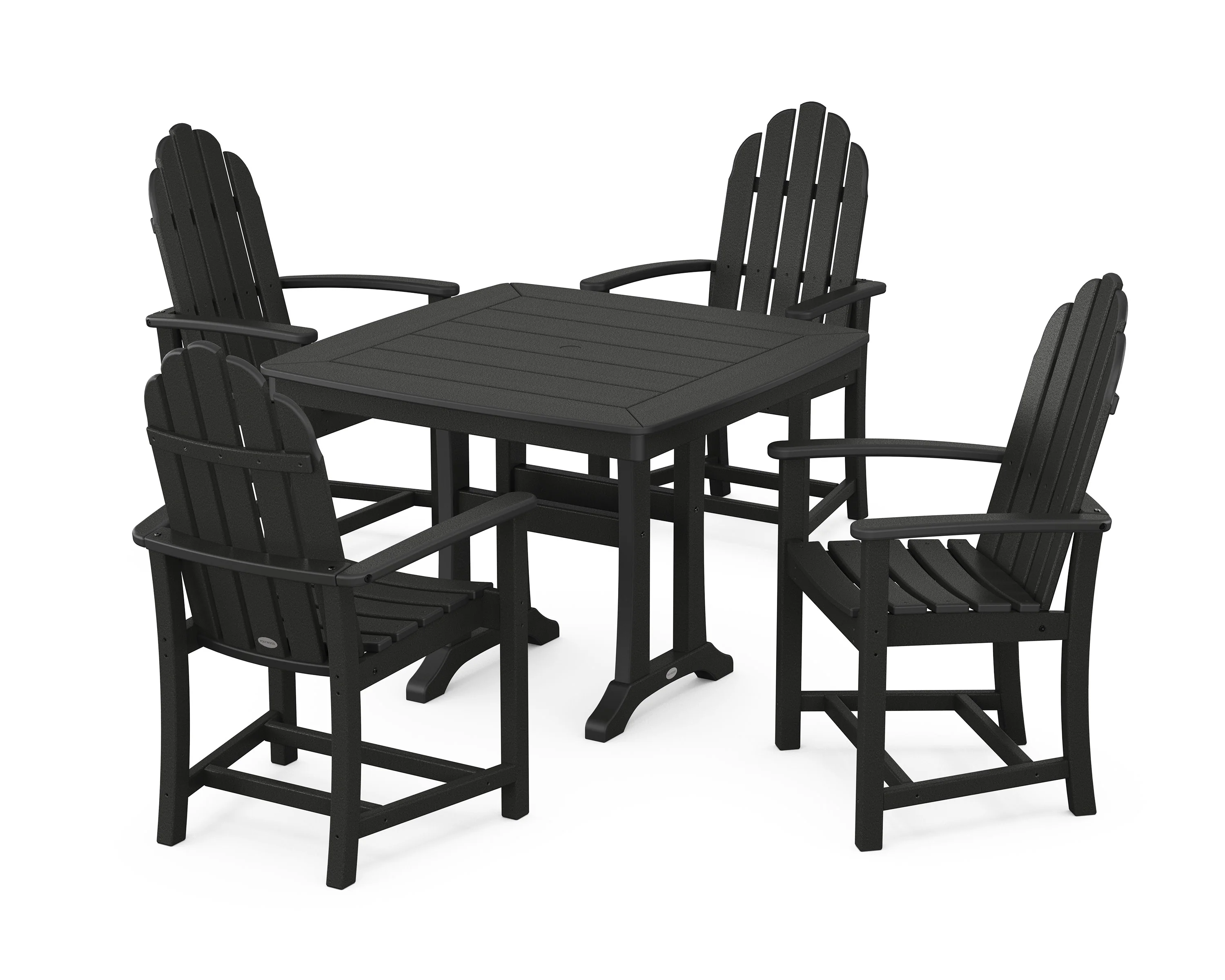Classic Adirondack 5-Piece Dining Set with Trestle Legs - Image 13