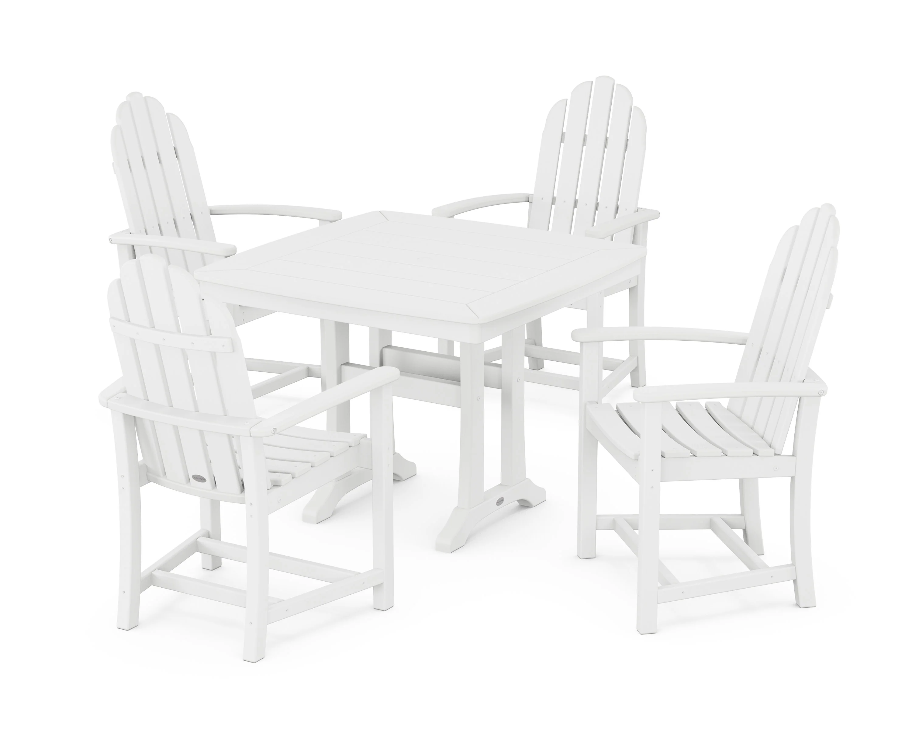 Classic Adirondack 5-Piece Dining Set with Trestle Legs - Image 8