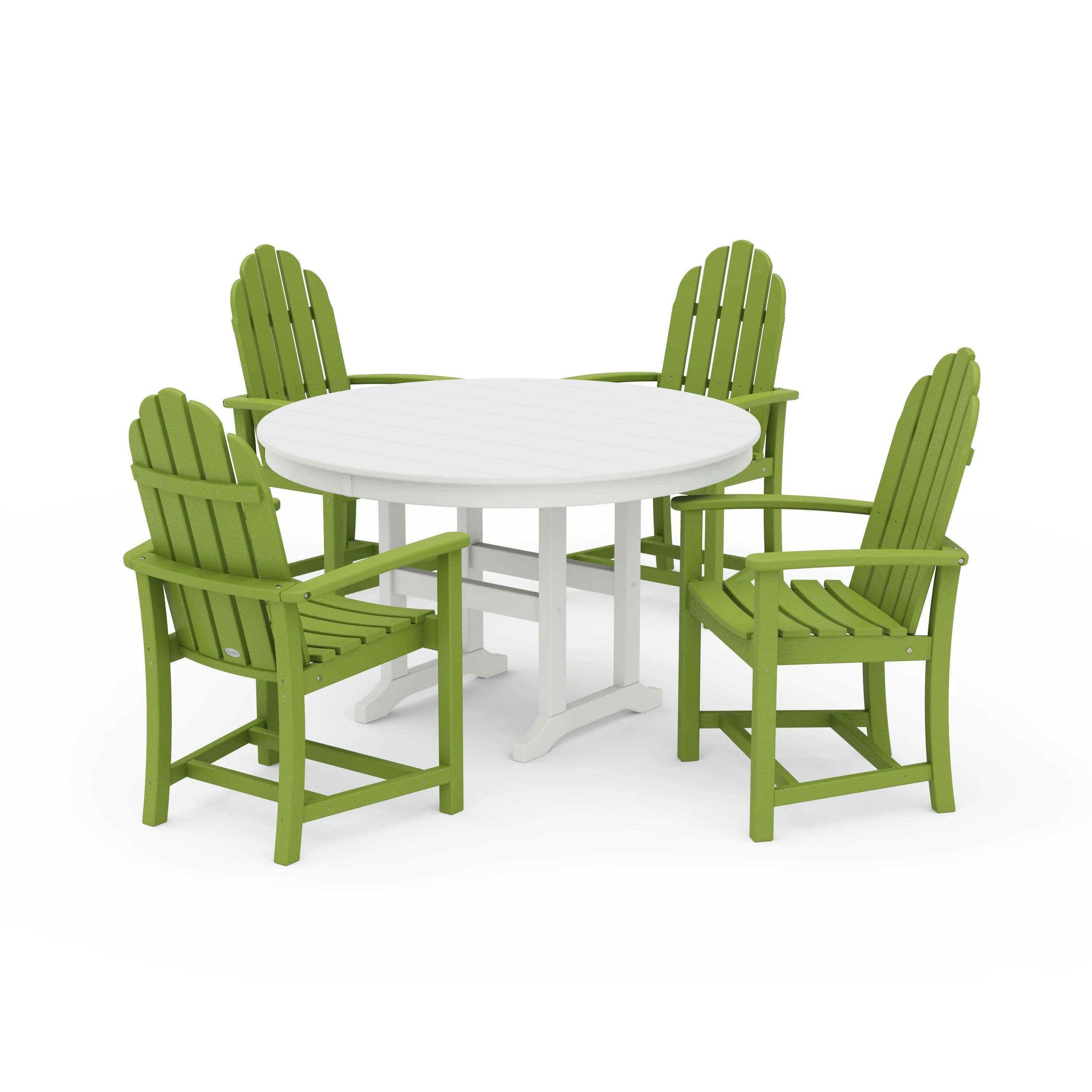 Classic Adirondack 5-Piece Round Farmhouse Dining Set - Image 13