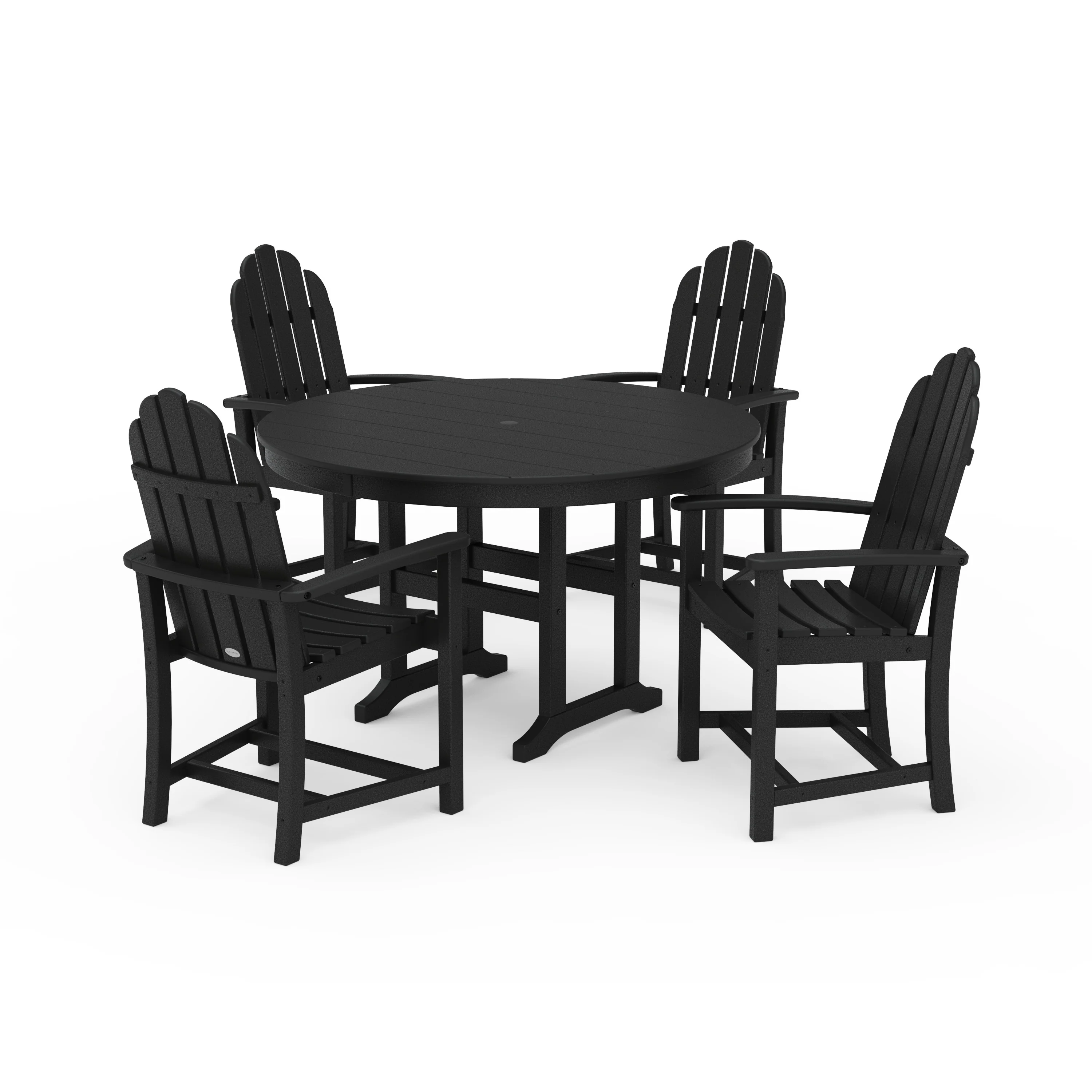 Classic Adirondack 5-Piece Round Farmhouse Dining Set - Image 14