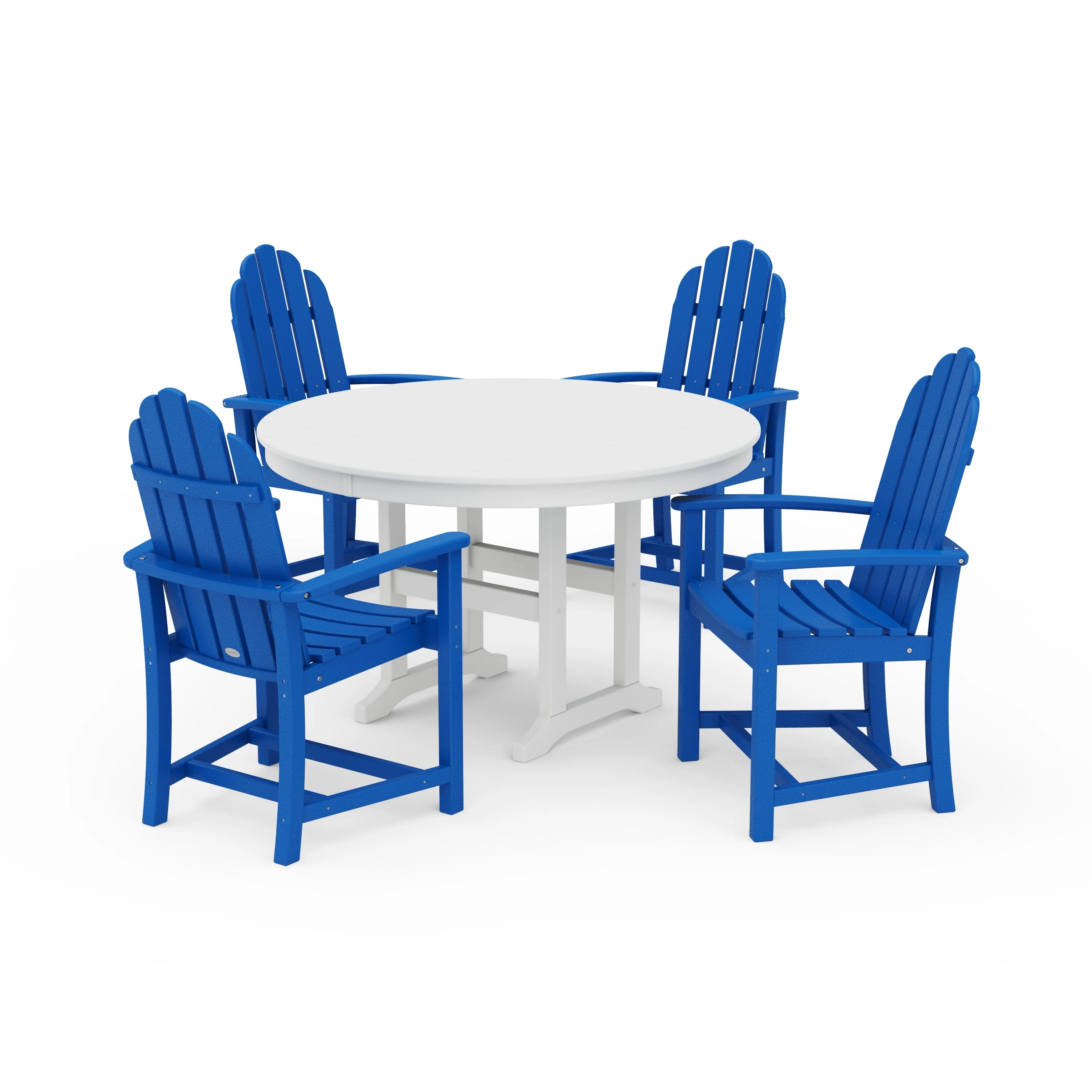 Classic Adirondack 5-Piece Round Farmhouse Dining Set - Image 16