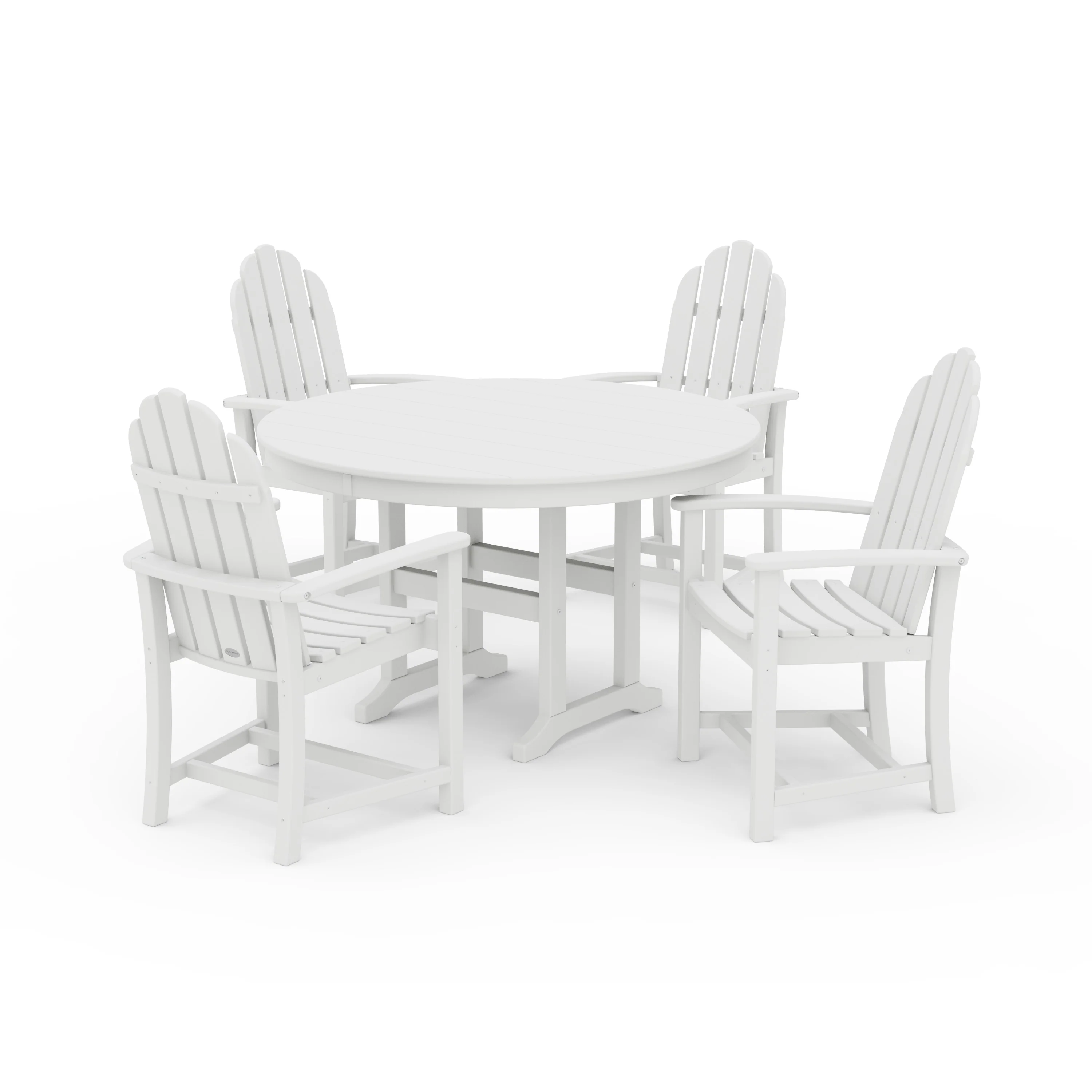 Classic Adirondack 5-Piece Round Farmhouse Dining Set - Image 18