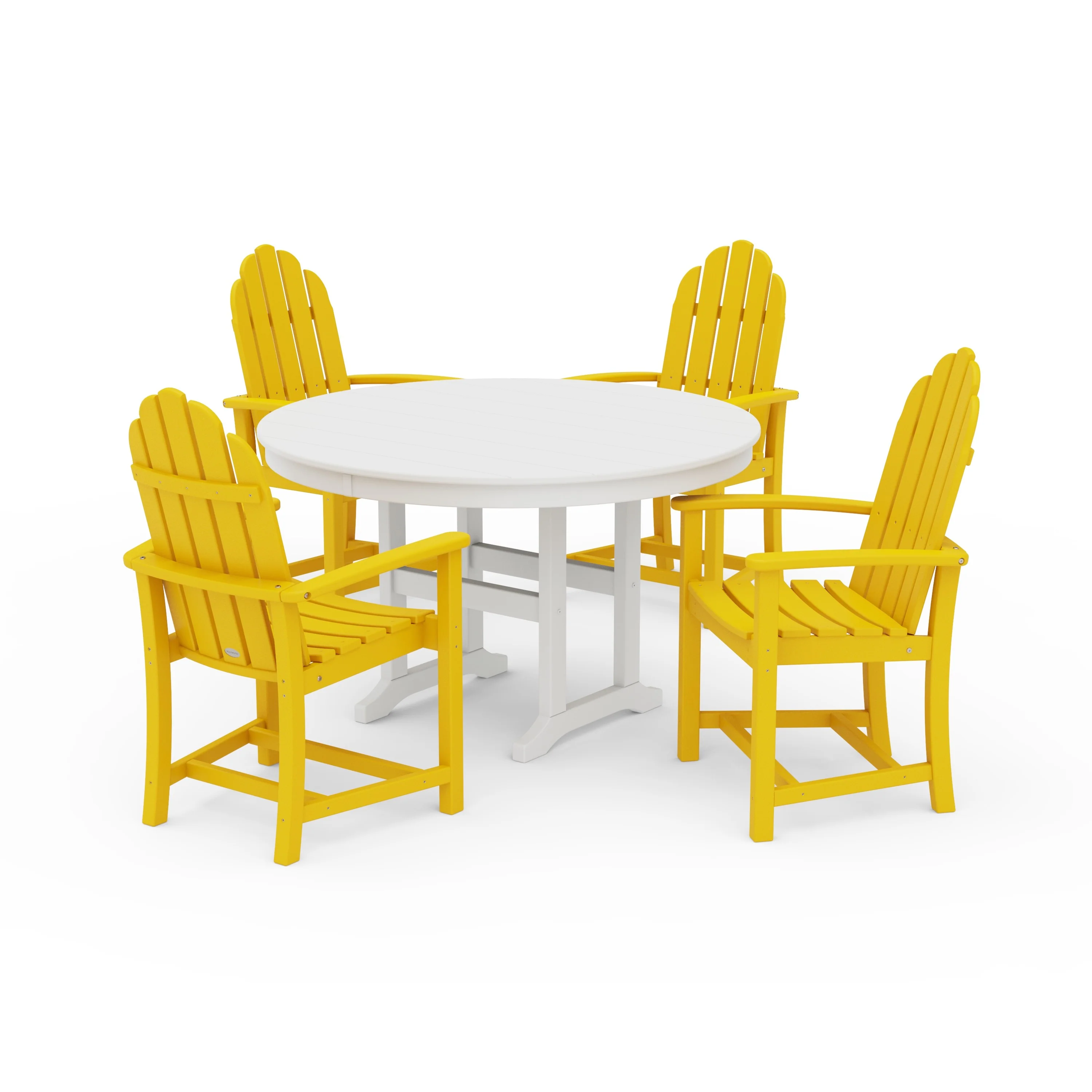 Classic Adirondack 5-Piece Round Farmhouse Dining Set - Image 7