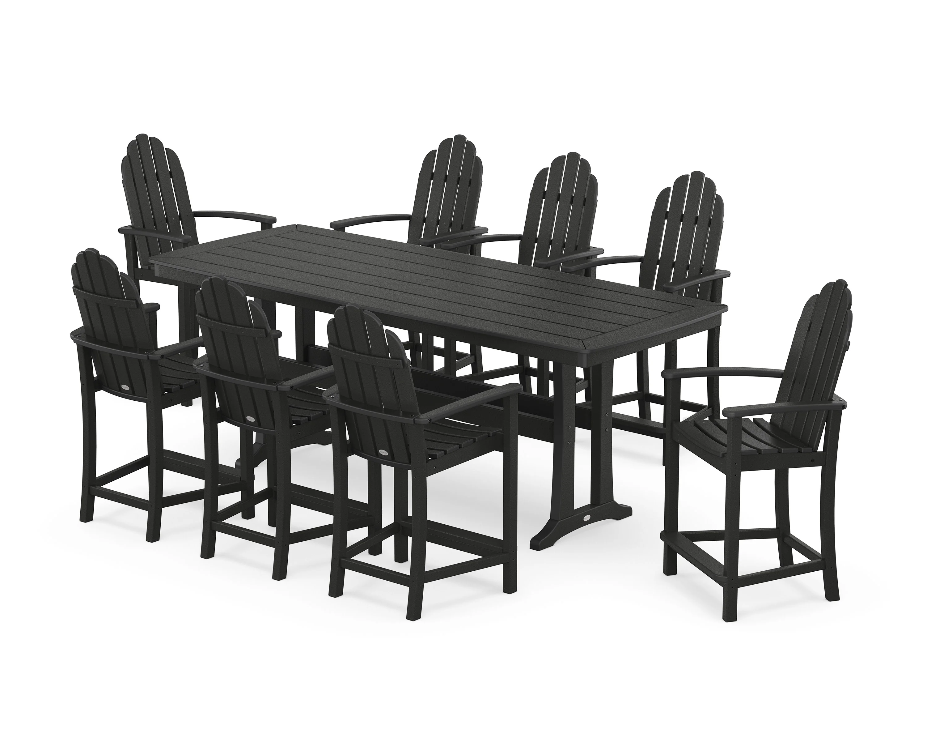 Classic Adirondack 9-Piece Counter Set with Trestle Legs - Image 8