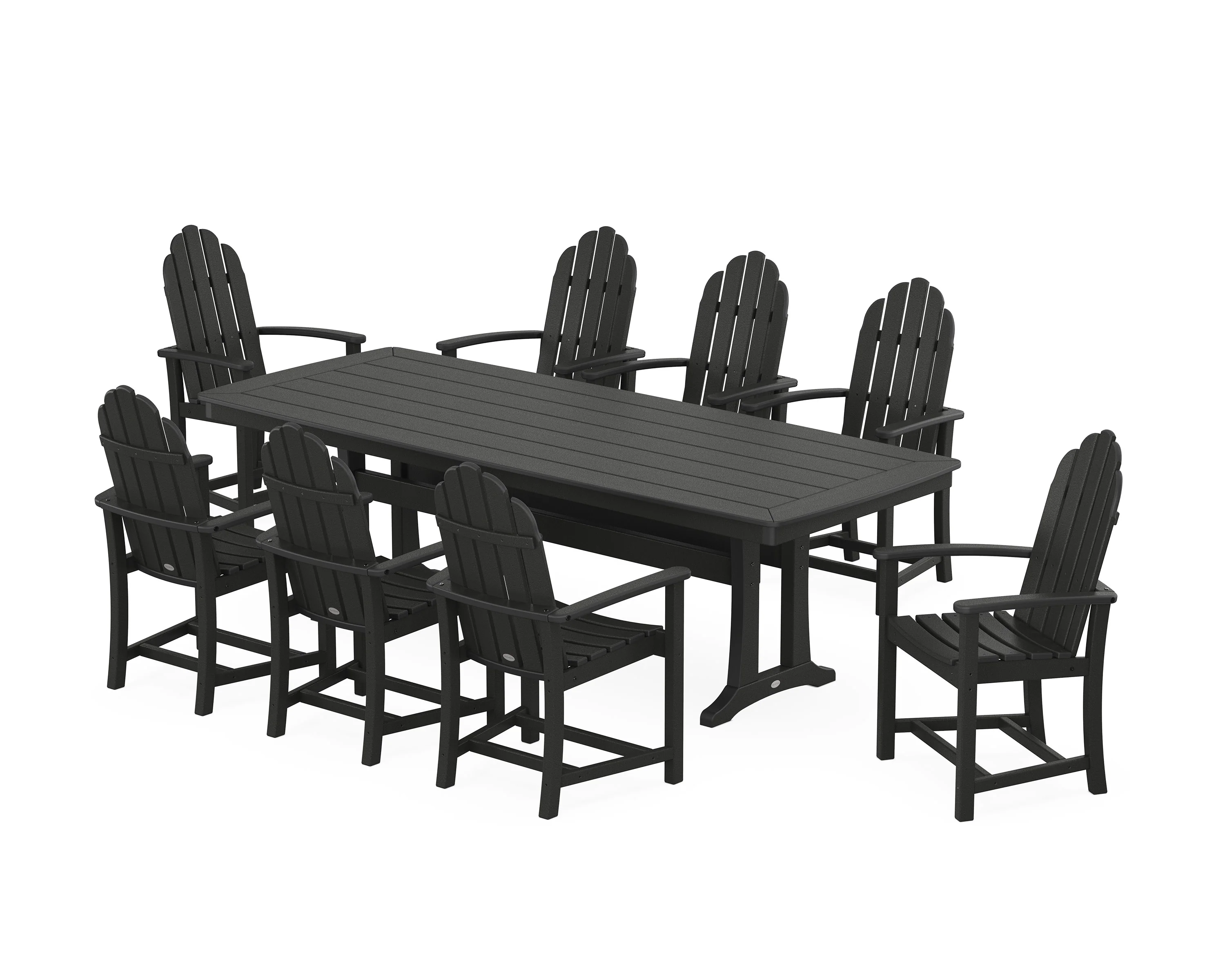 Classic Adirondack 9-Piece Dining Set with Trestle Legs - Image 4