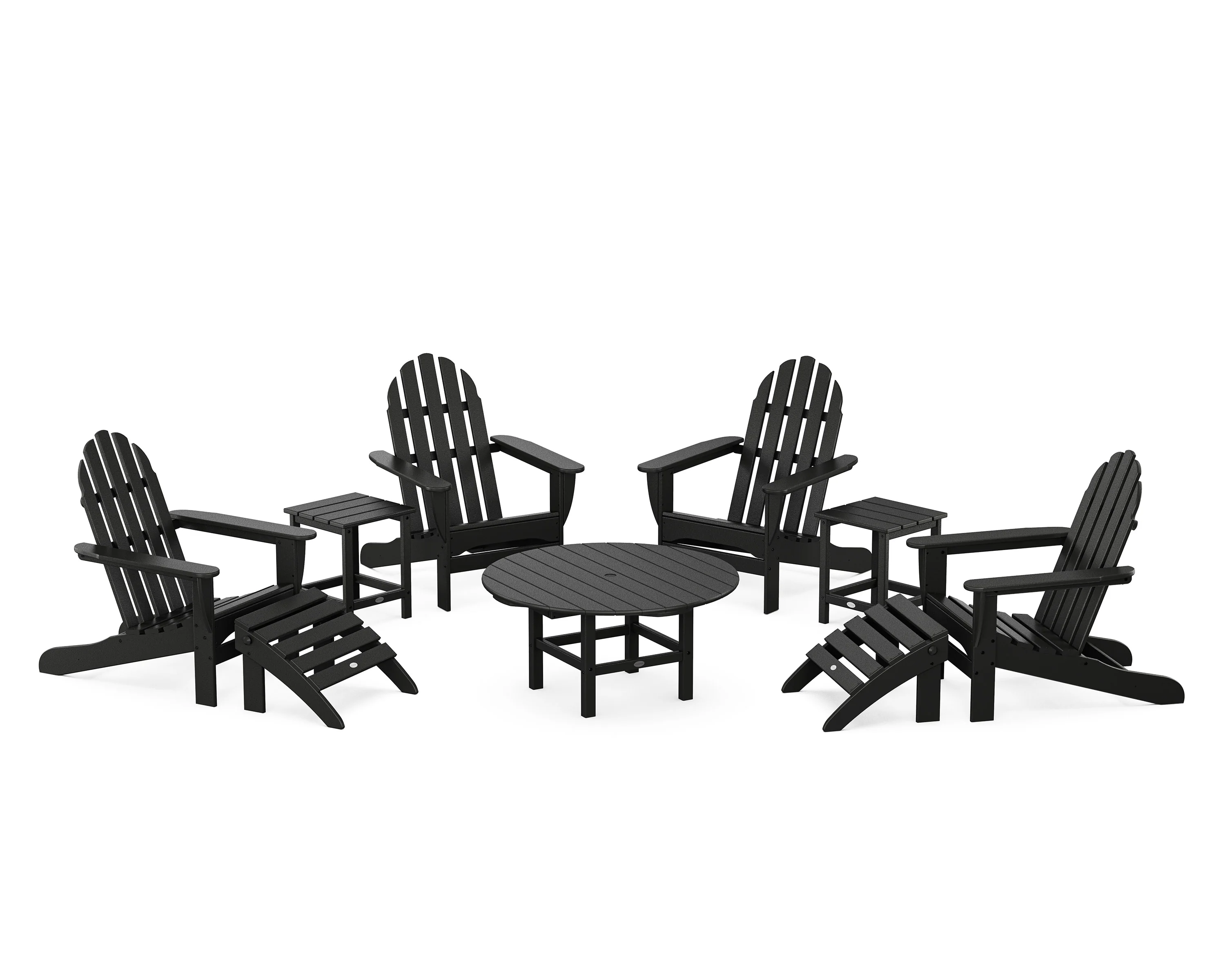 Classic Adirondack Chair 9-Piece Conversation Set - Image 10