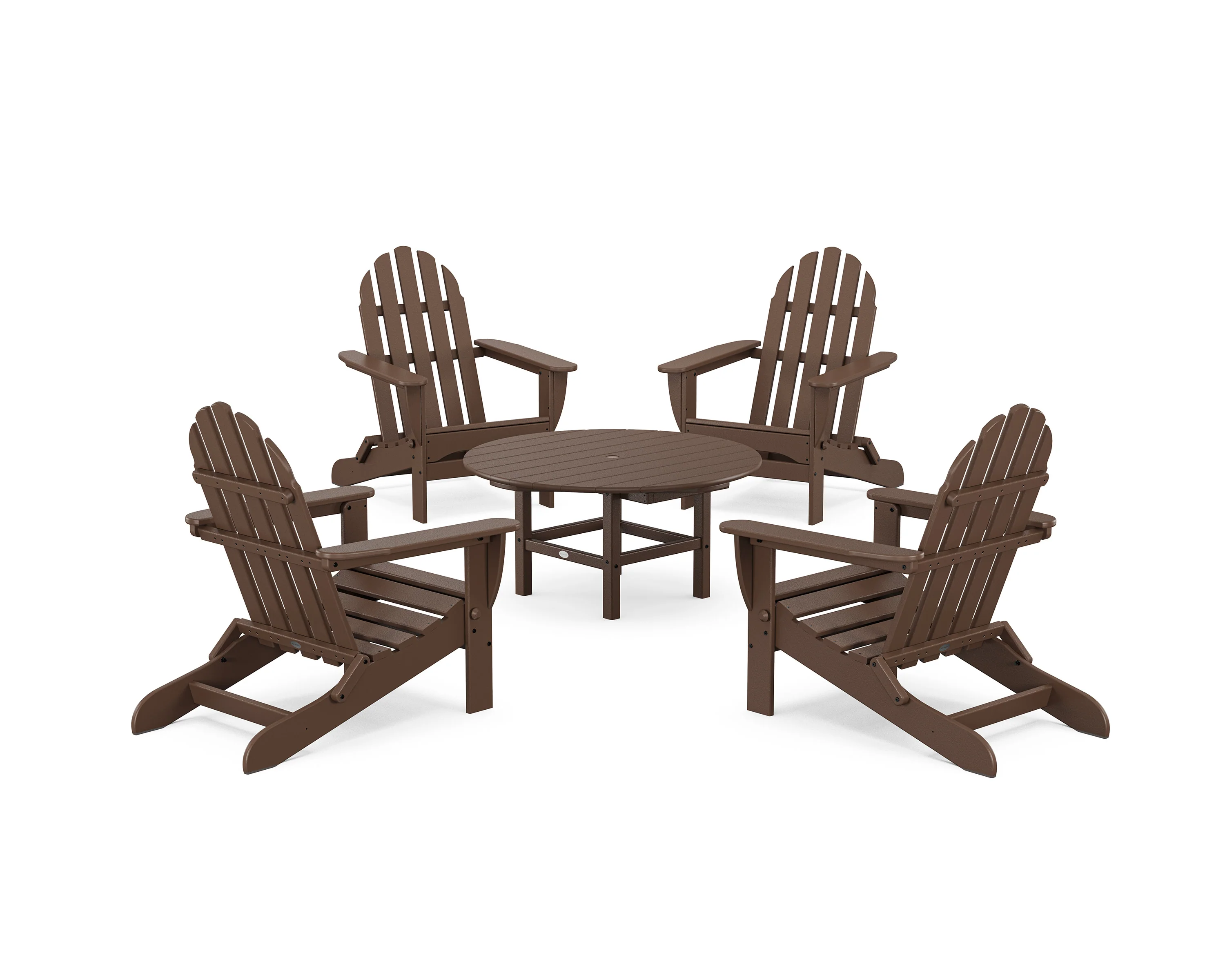Classic Folding Adirondack 5-Piece Conversation Group - Image 12