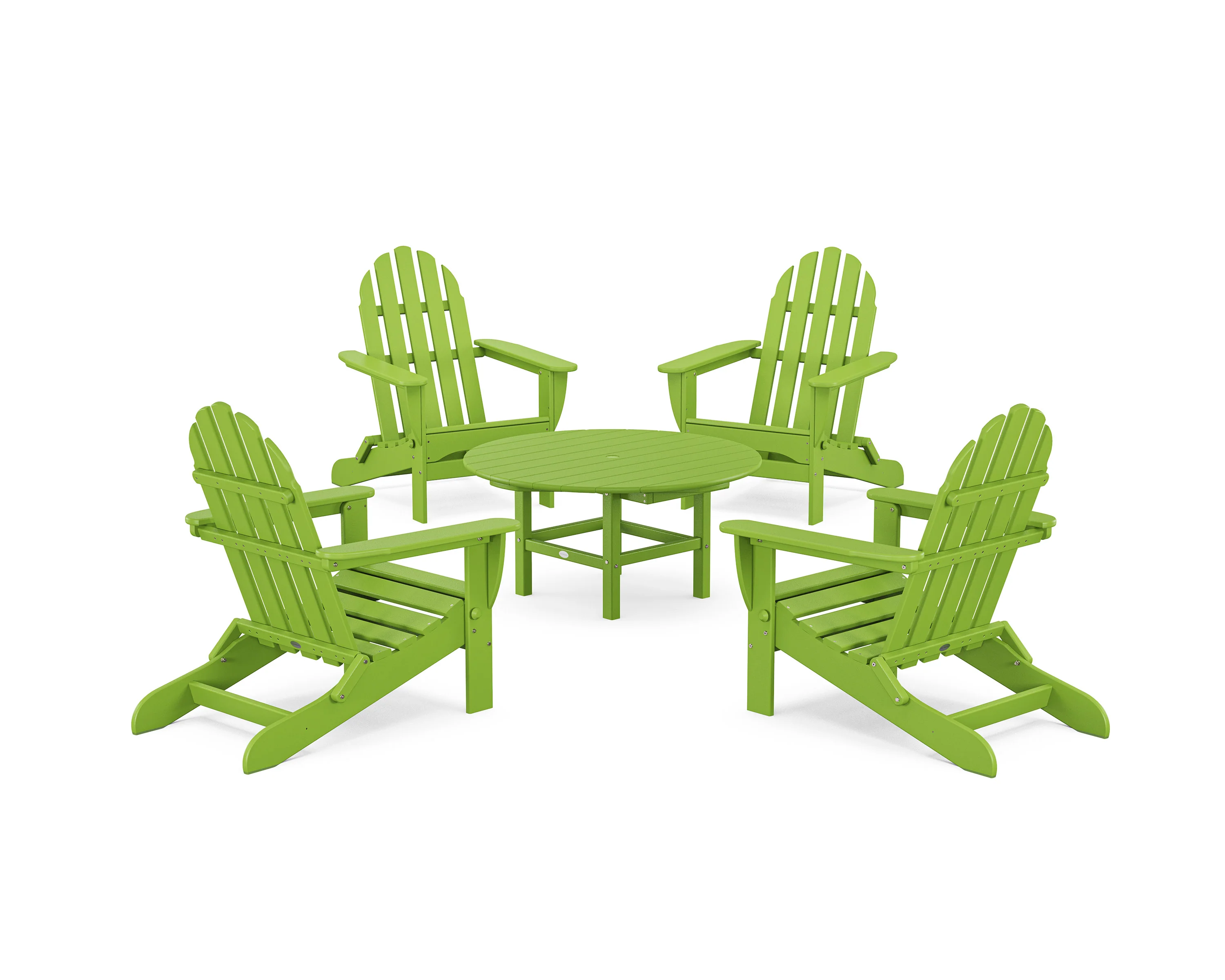 Classic Folding Adirondack 5-Piece Conversation Group - Image 13