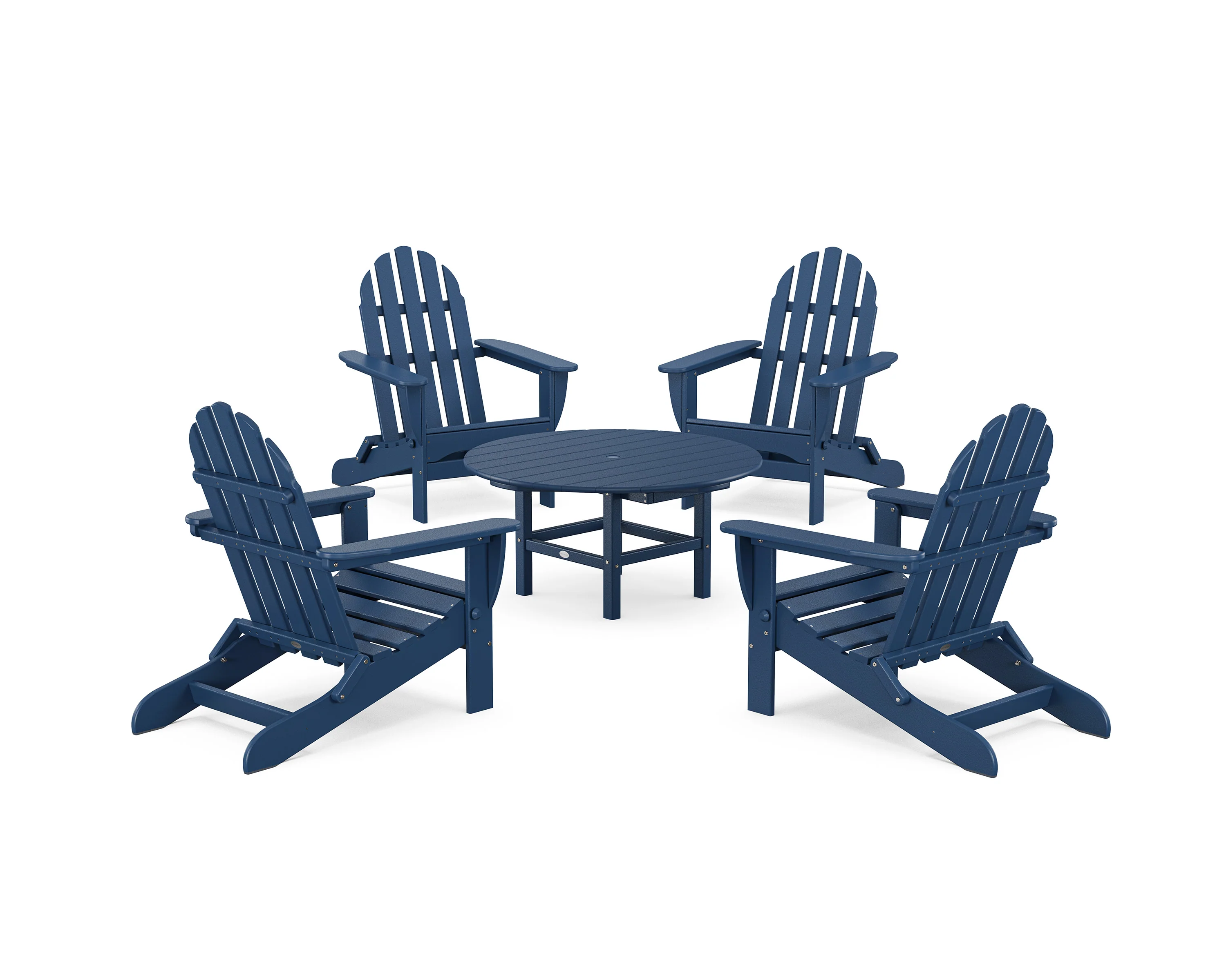 Classic Folding Adirondack 5-Piece Conversation Group - Image 15