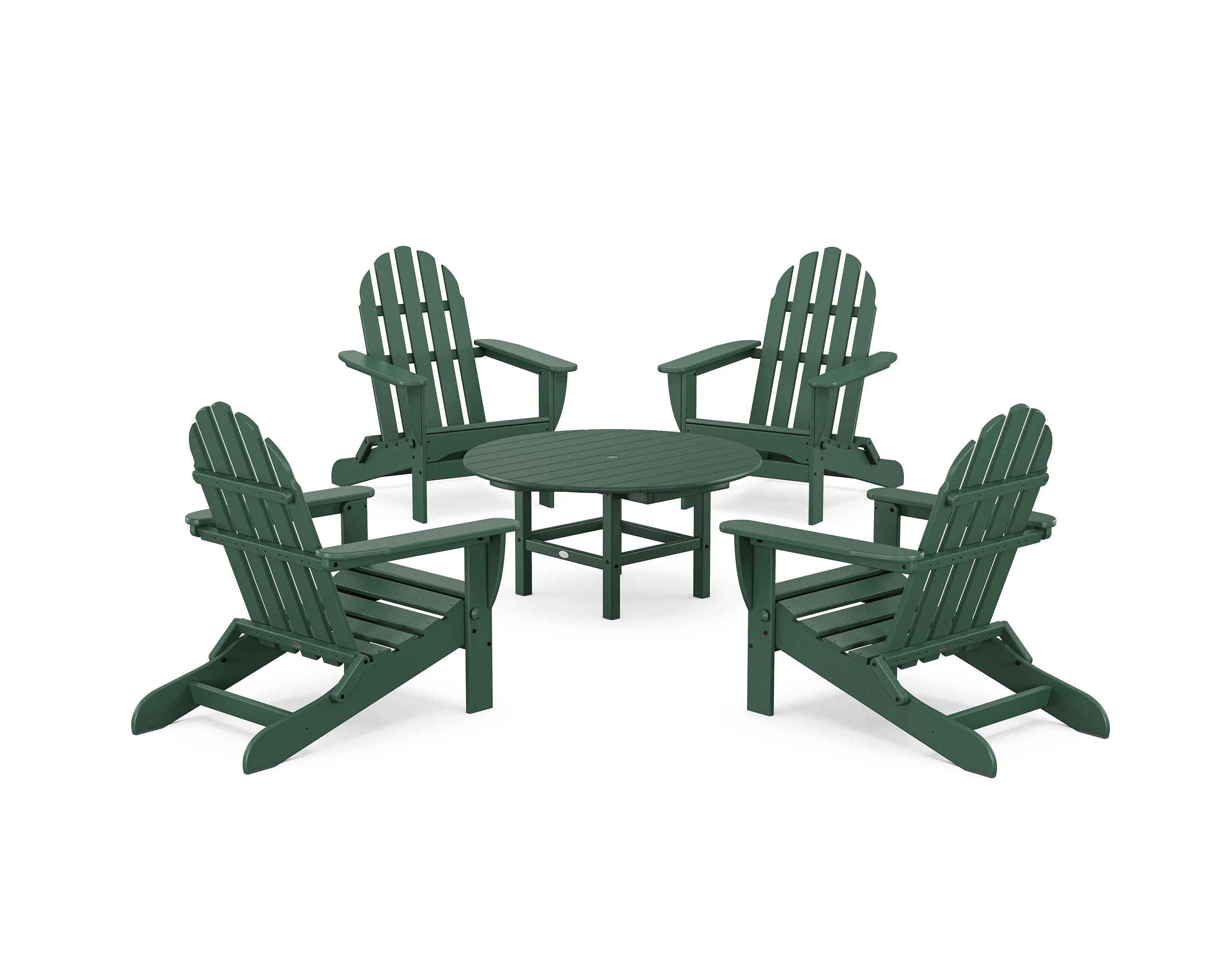 Classic Folding Adirondack 5-Piece Conversation Group - Image 16