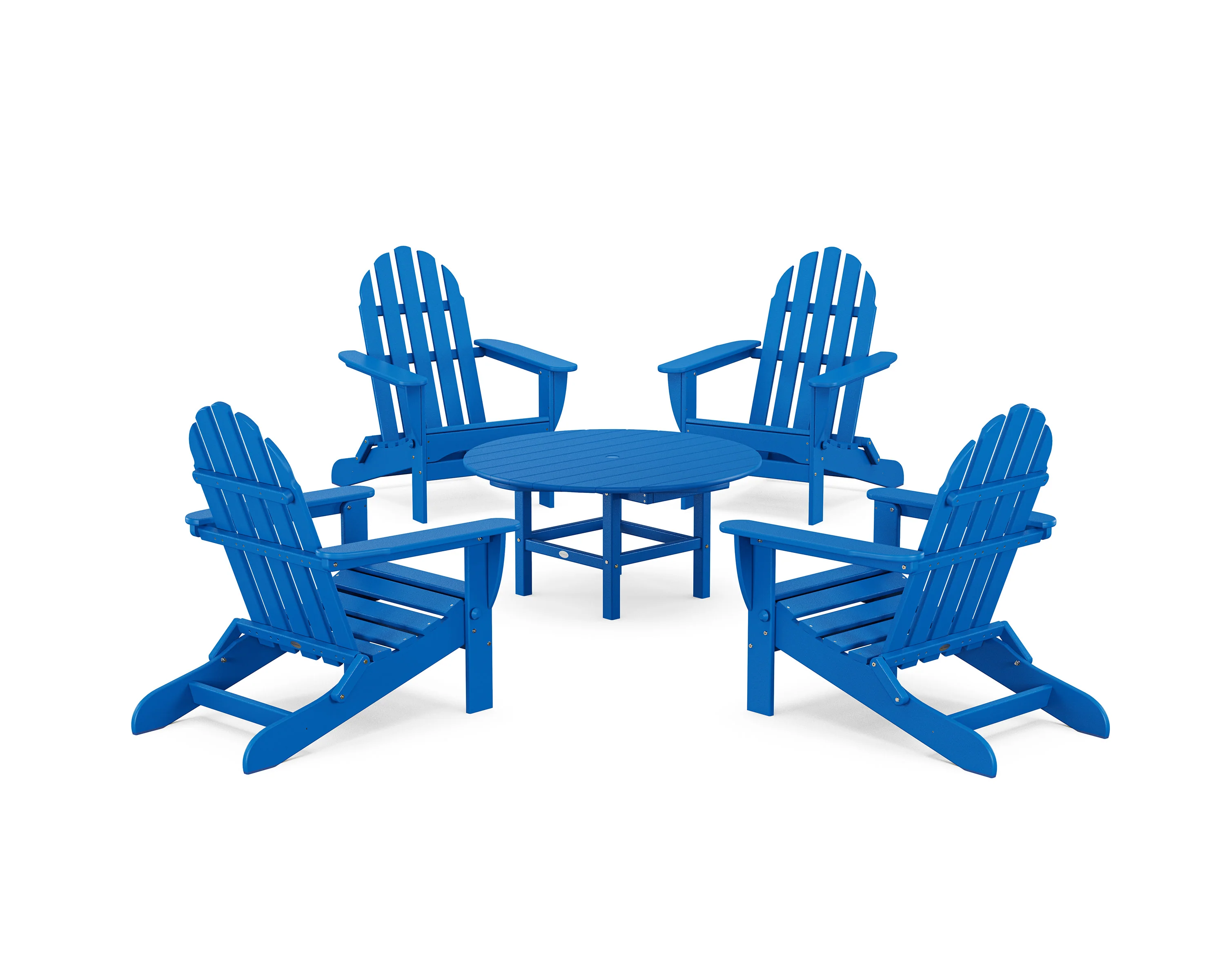 Classic Folding Adirondack 5-Piece Conversation Group - Image 18