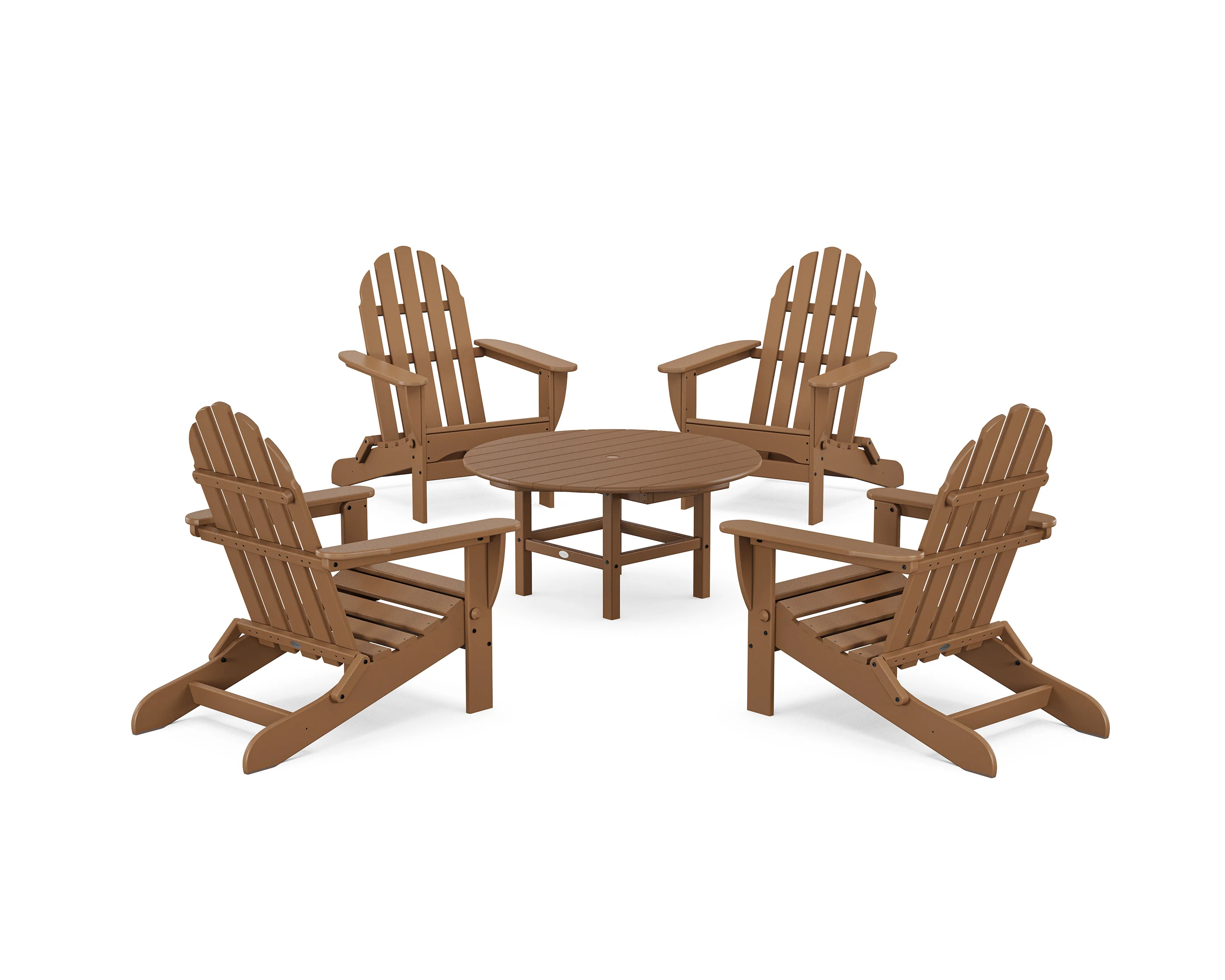 Classic Folding Adirondack 5-Piece Conversation Group - Image 24