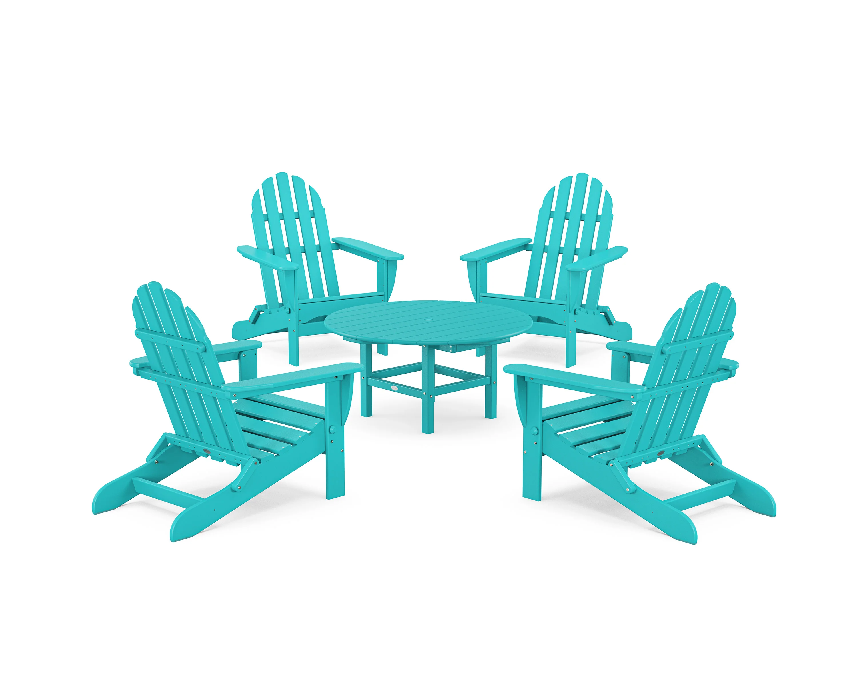 Classic Folding Adirondack 5-Piece Conversation Group - Image 27