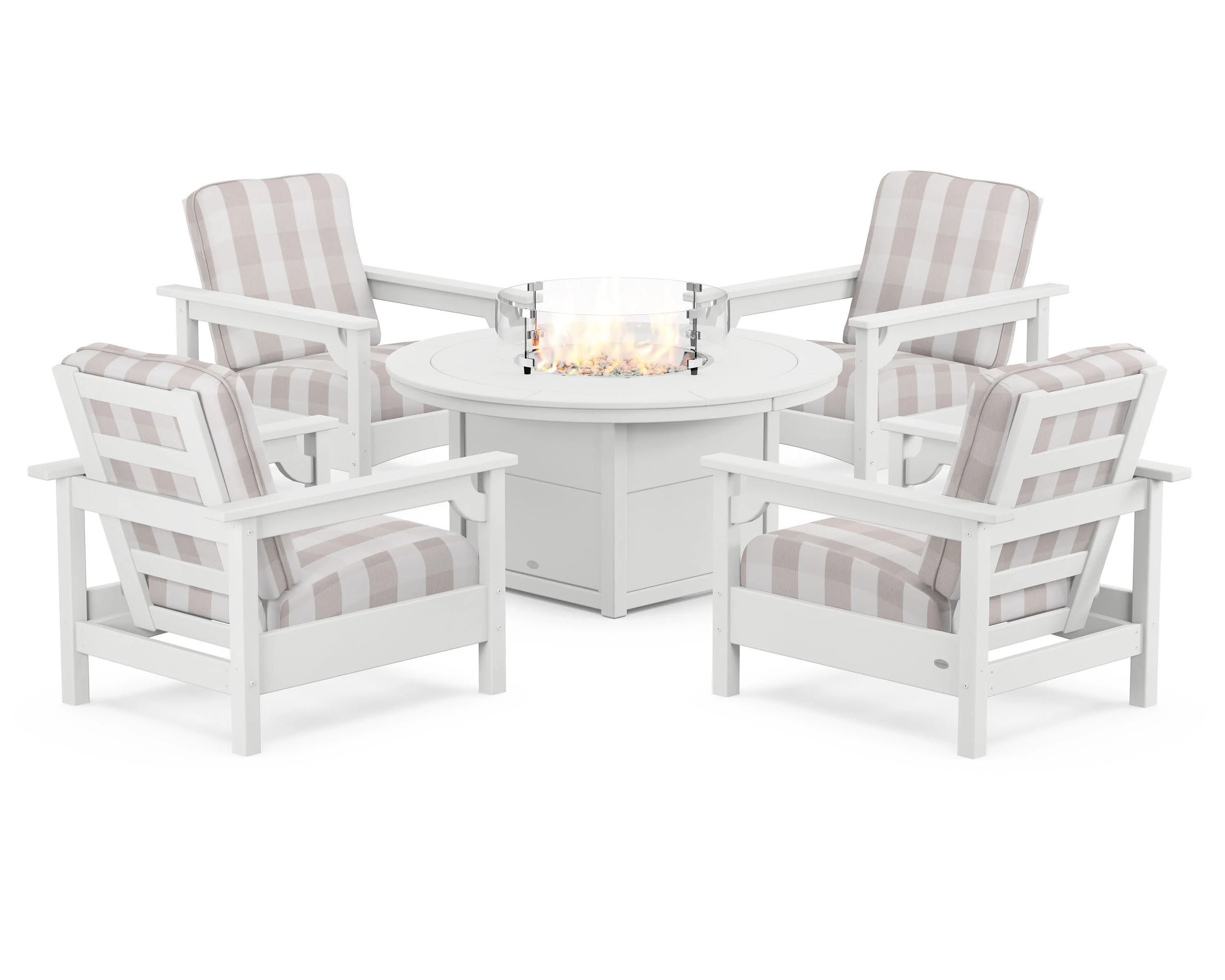 Club 5-Piece Conversation Set with Fire Pit Table - Image 102