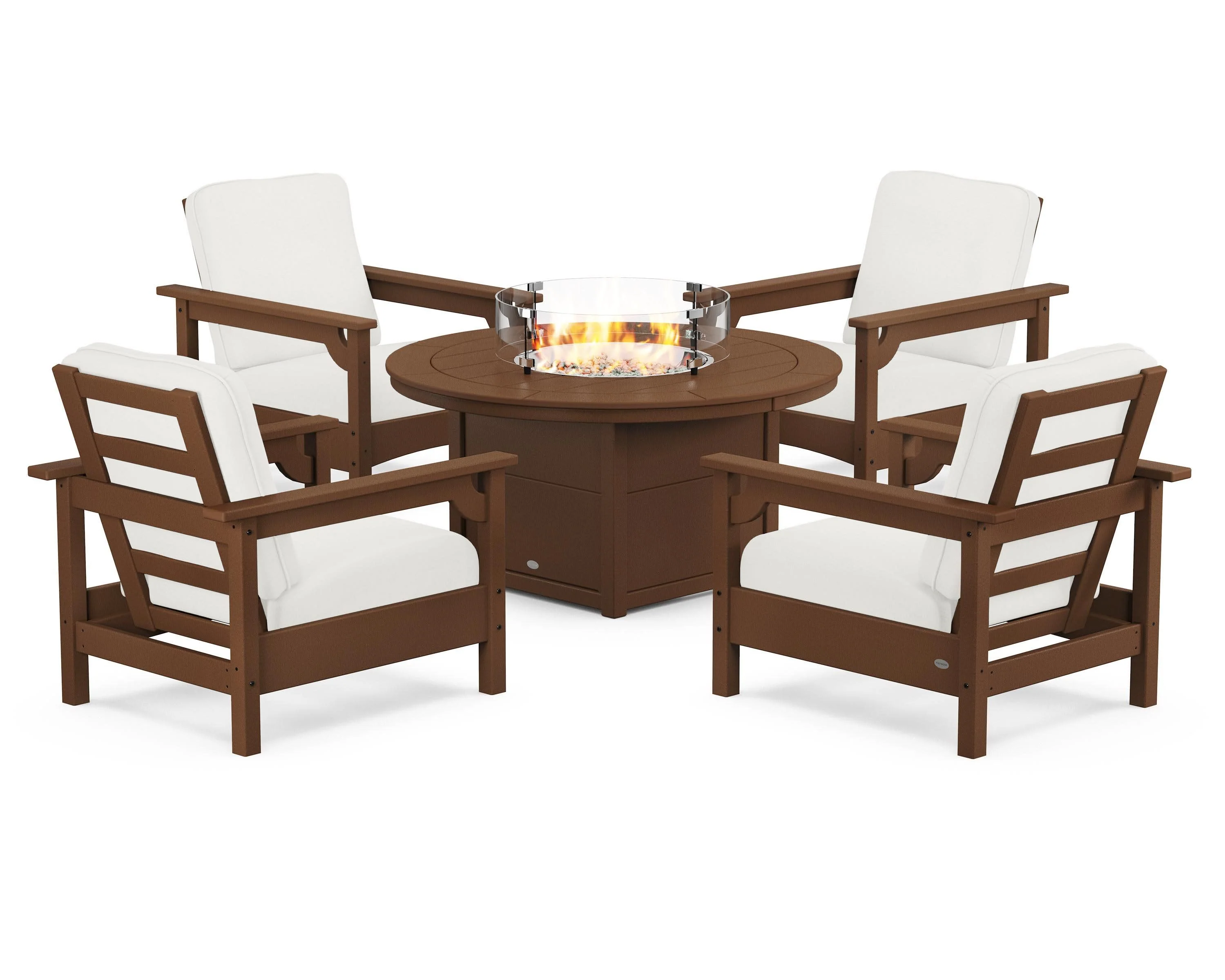Club 5-Piece Conversation Set with Fire Pit Table - Image 125
