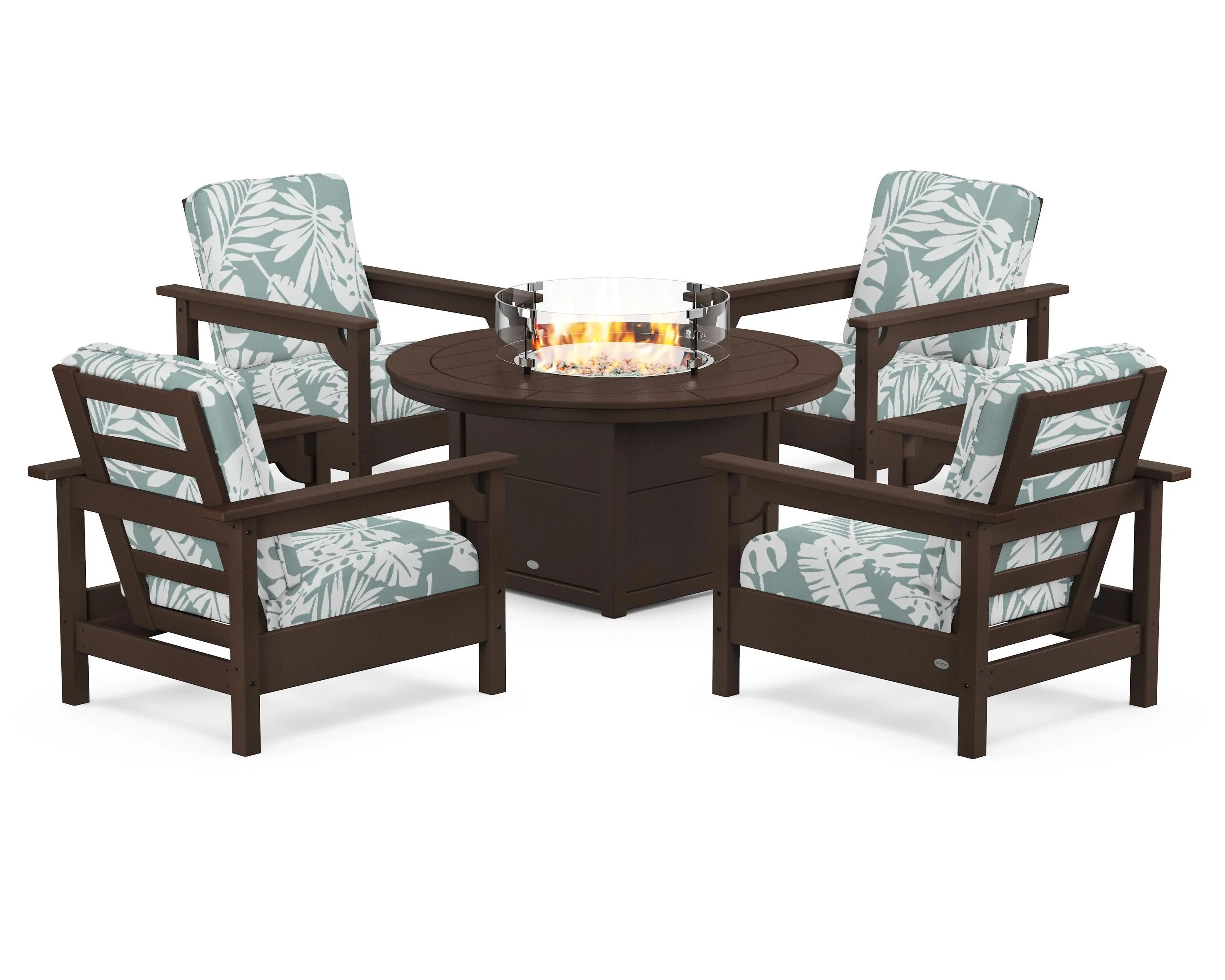 Club 5-Piece Conversation Set with Fire Pit Table - Image 65