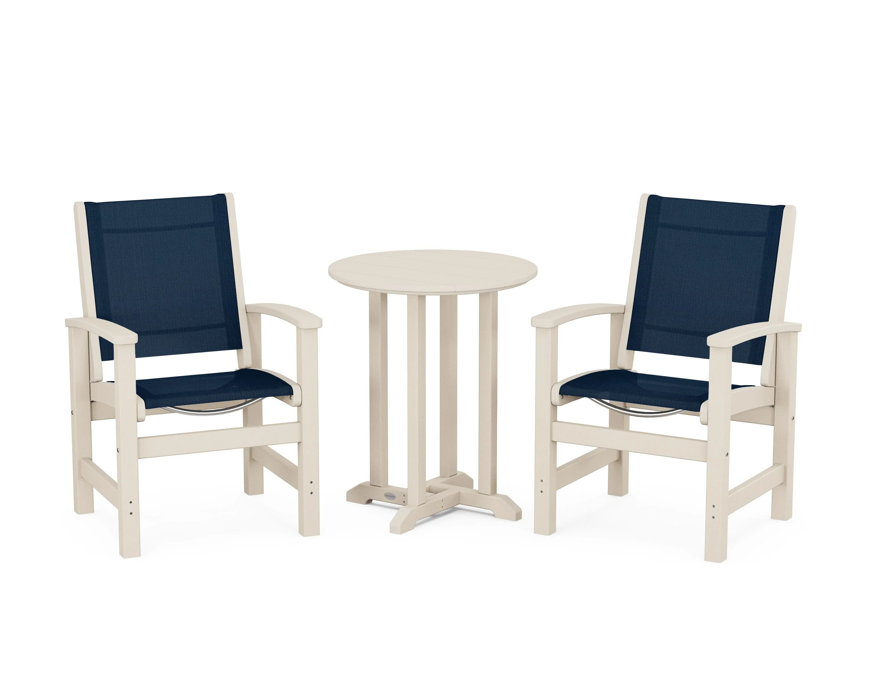 Coastal 3-Piece Round Bistro Dining Set - Image 15