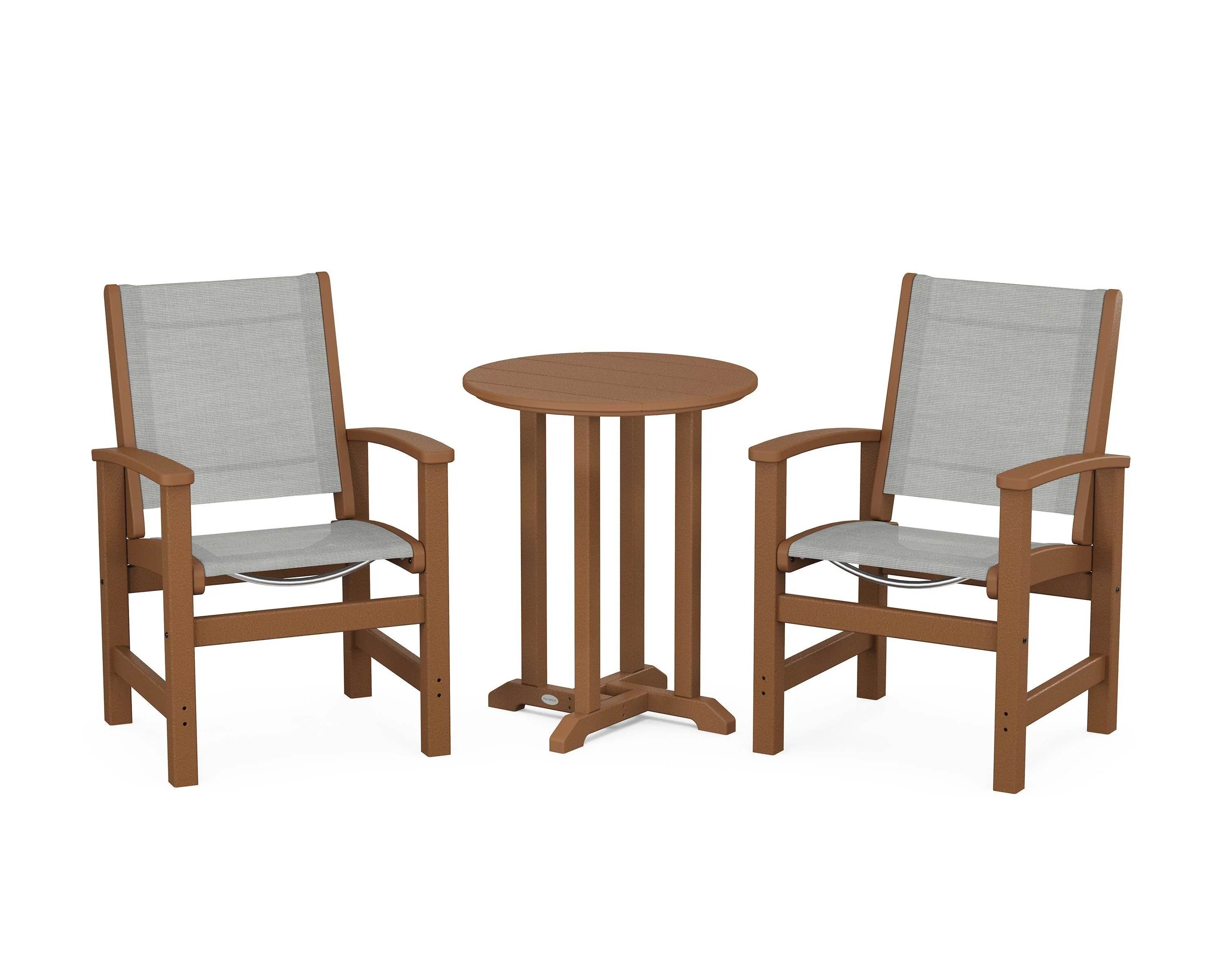Coastal 3-Piece Round Bistro Dining Set - Image 26