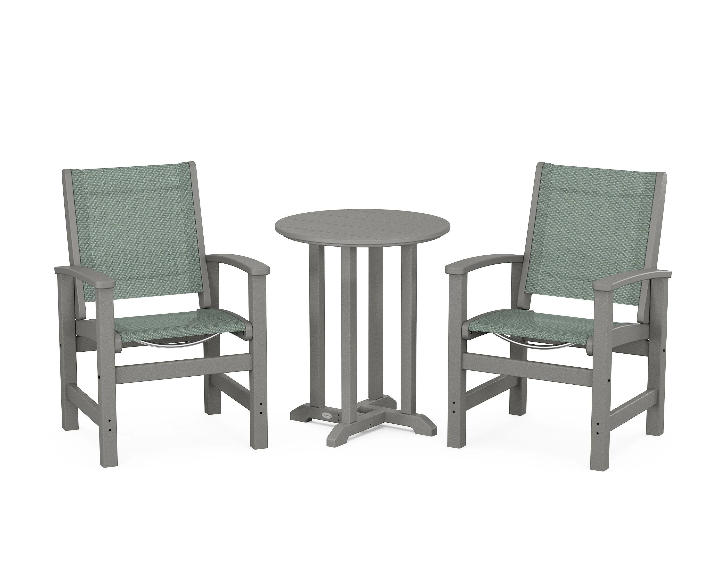 Coastal 3-Piece Round Bistro Dining Set - Image 33
