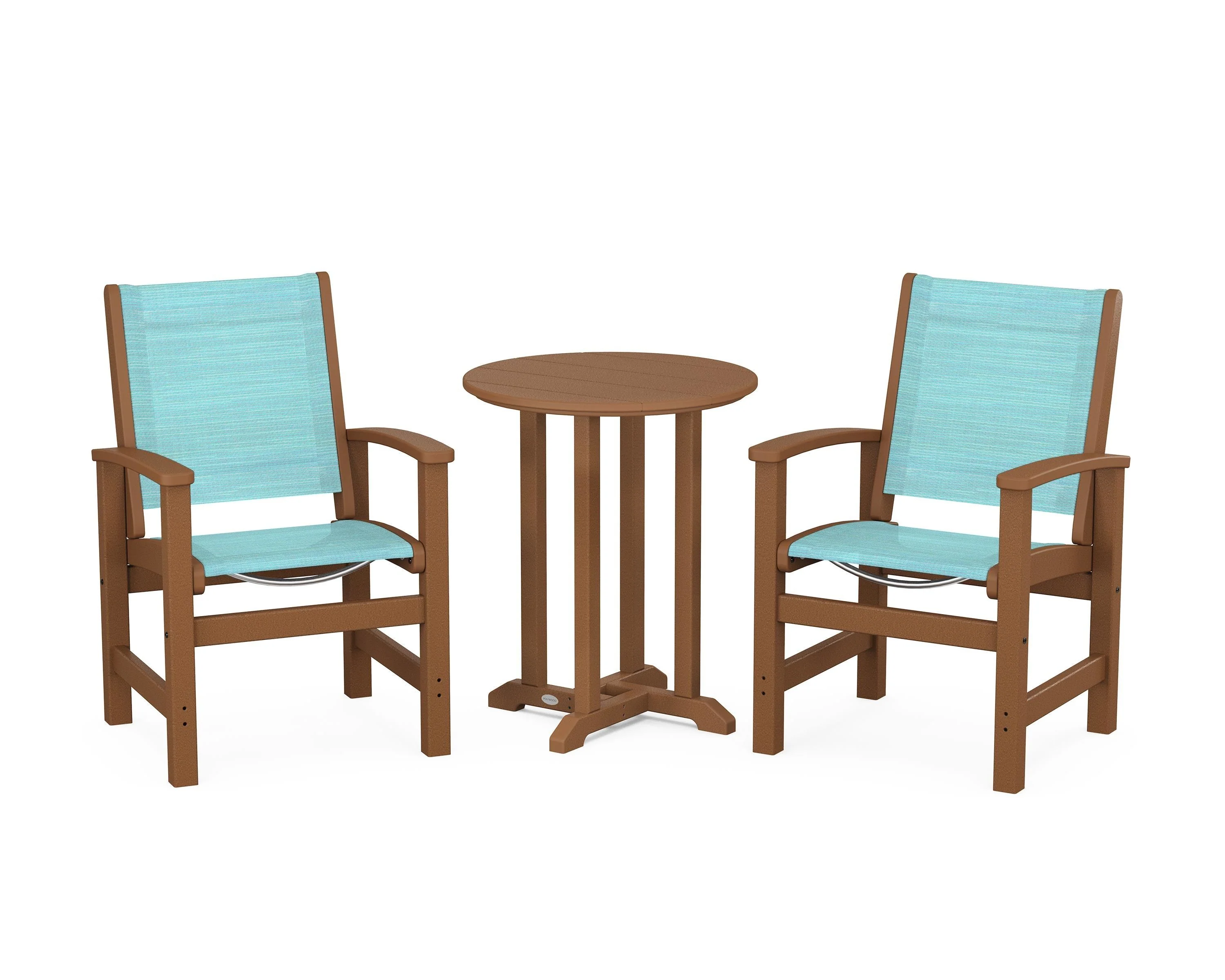 Coastal 3-Piece Round Bistro Dining Set - Image 55