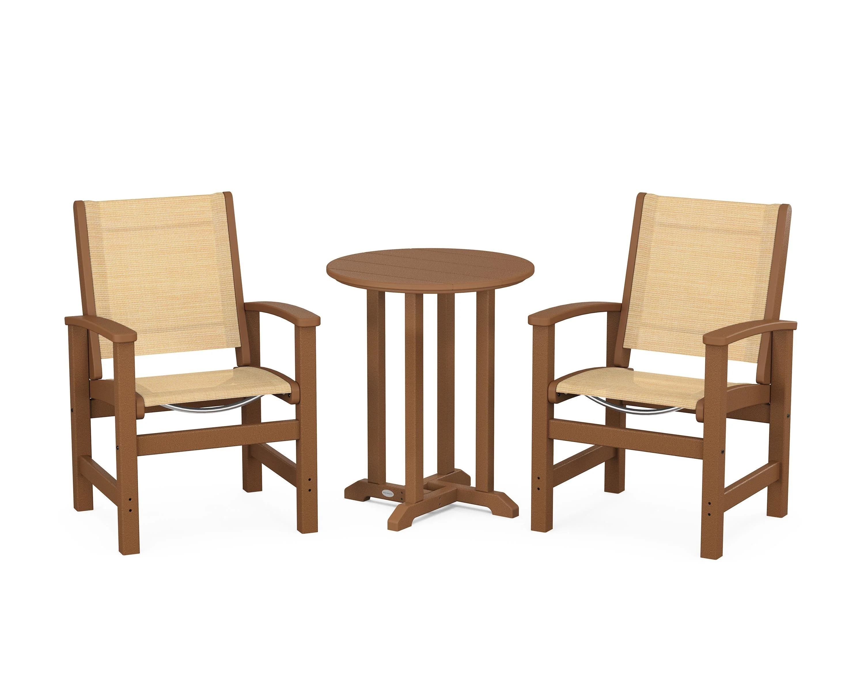 Coastal 3-Piece Round Bistro Dining Set - Image 56