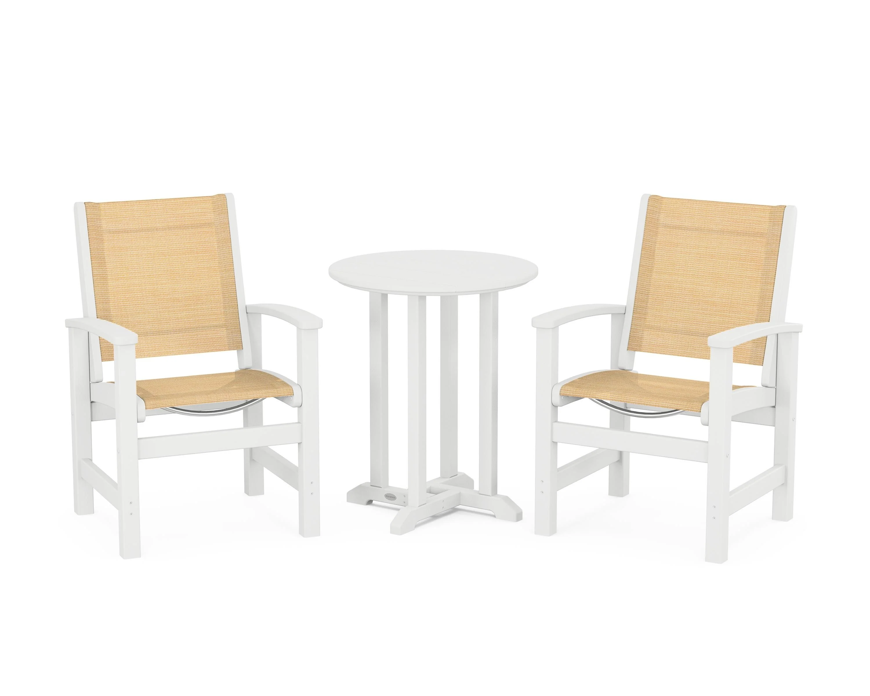 Coastal 3-Piece Round Bistro Dining Set - Image 60